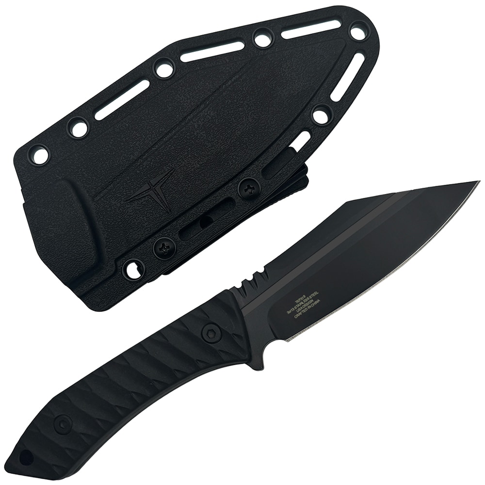 Takumitak Asym Fixed Blade Knife - Black/Coyote Brown
