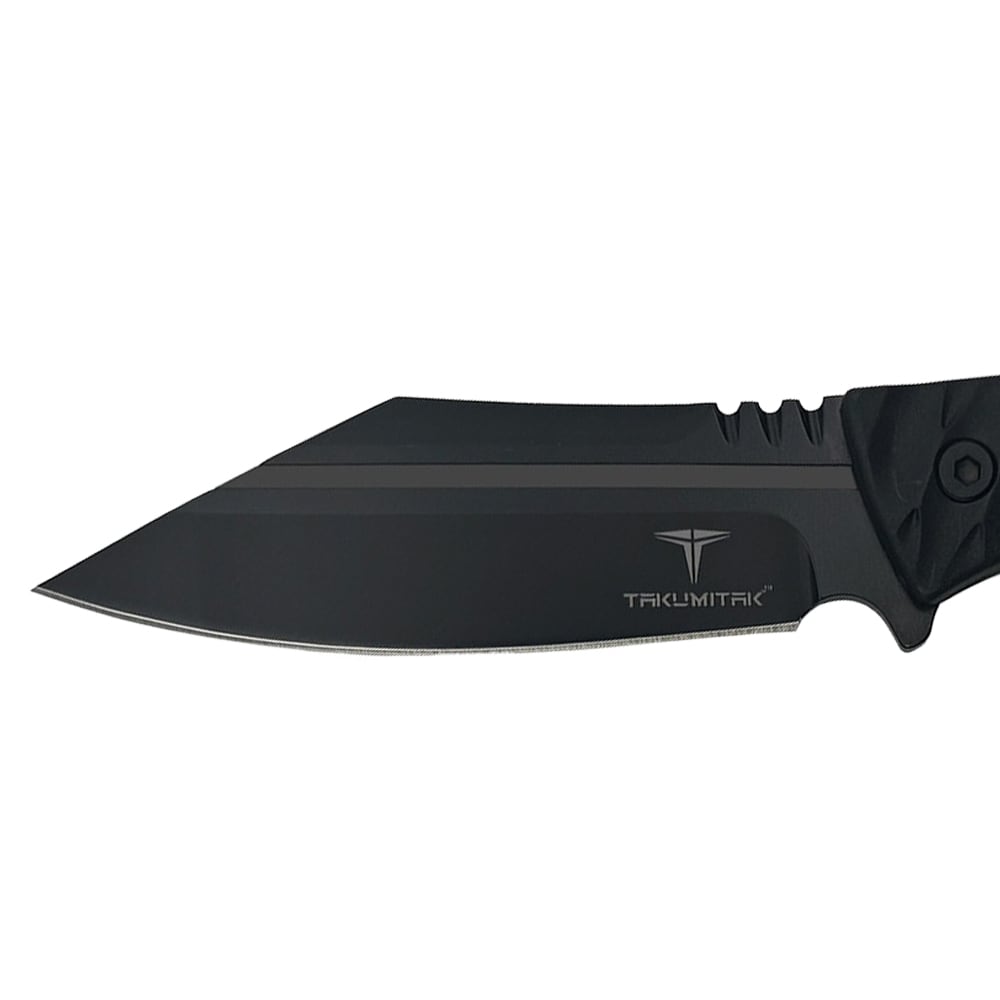 Takumitak Asym Fixed Blade Knife - Black/Coyote Brown
