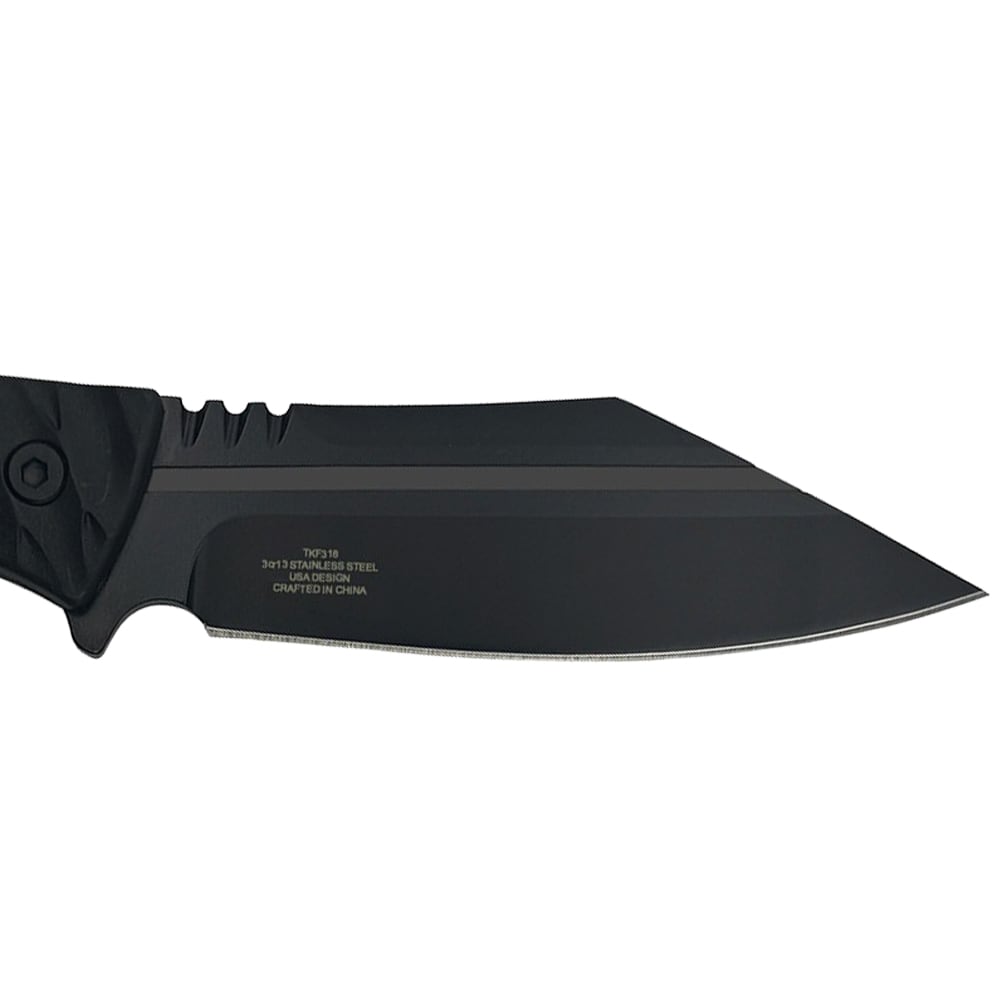 Takumitak Asym Fixed Blade Knife - Black/Coyote Brown