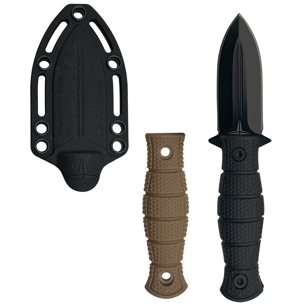 Takumitak Little Buddy Dagger - Black/Coyote Brown