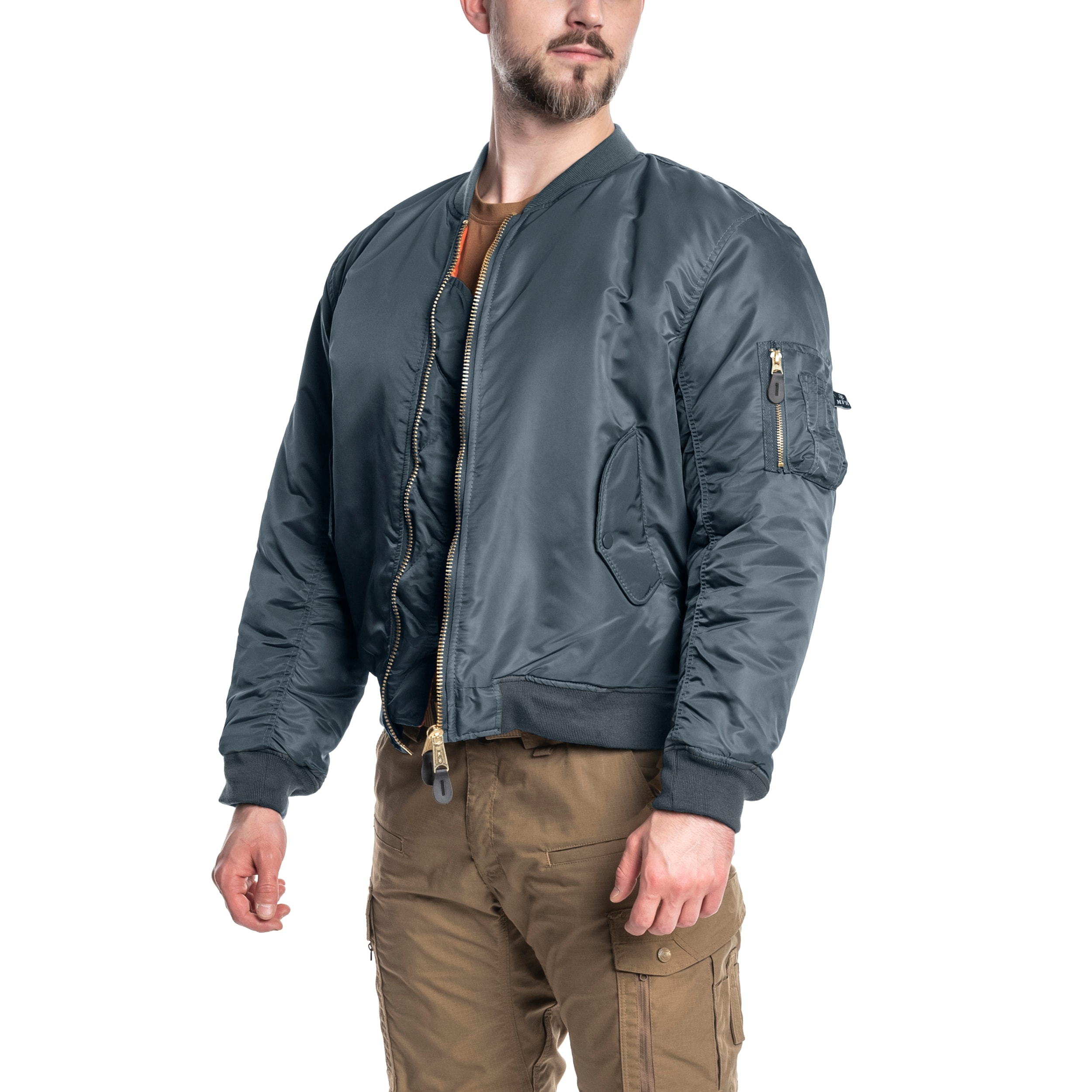 Kurtka MFH MA-1 US Flight Jacket - Blue