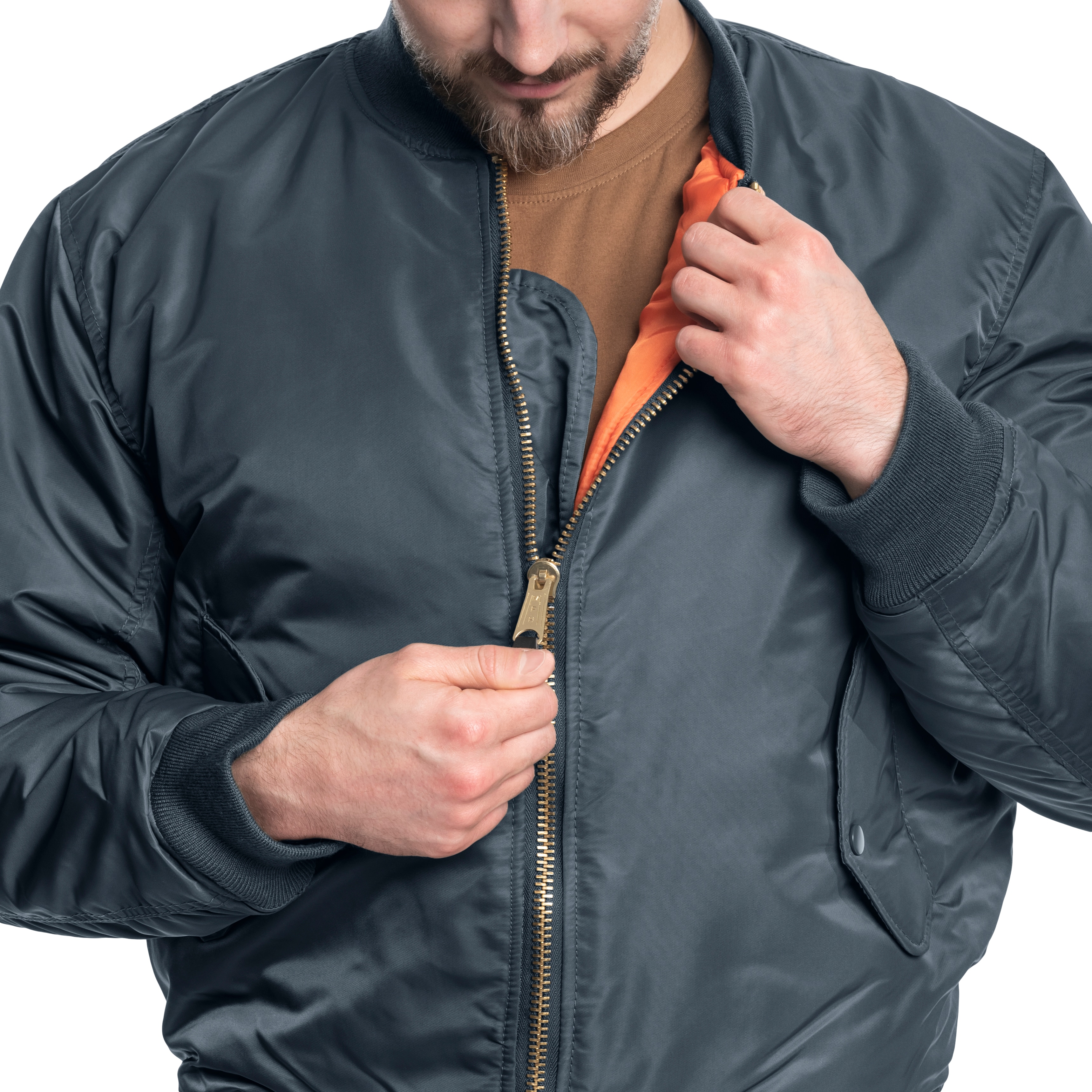 Kurtka MFH MA-1 US Flight Jacket - Blue