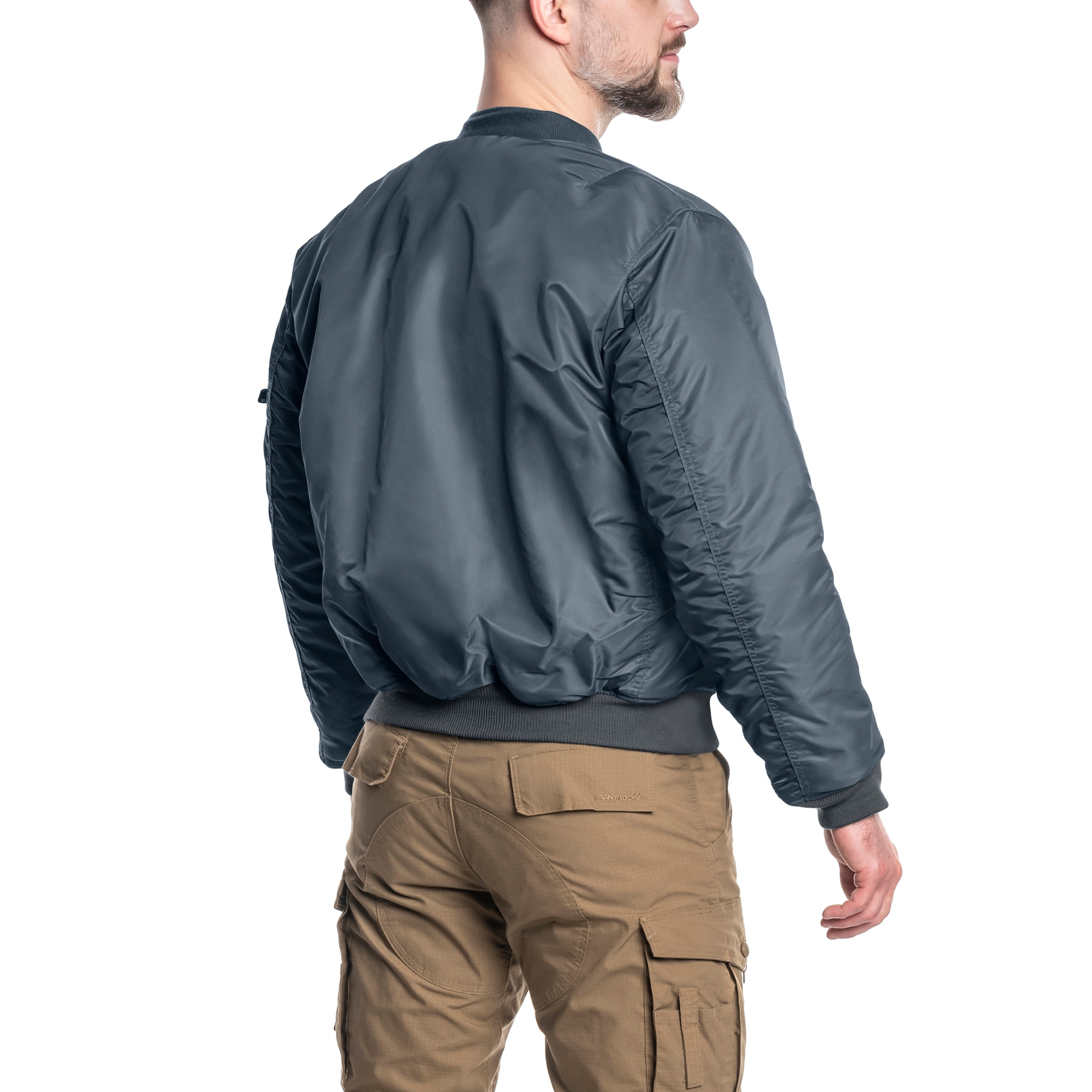 Kurtka MFH MA-1 US Flight Jacket - Blue