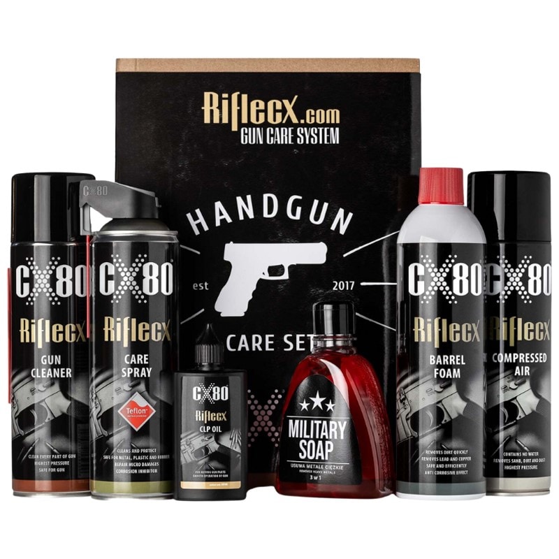 Набір для догляду за зброєю RifleCX CX80 Handgun Set