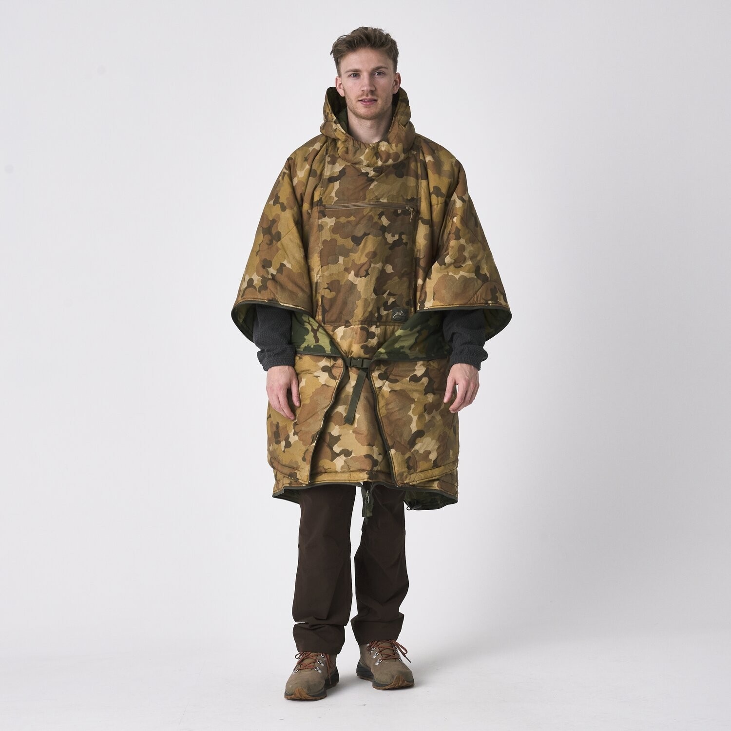Ponczo dwustronne Helikon Swagman Roll z funkcją śpiwora - Mitchell Camo Leaf/Mitchell Camo Clouds