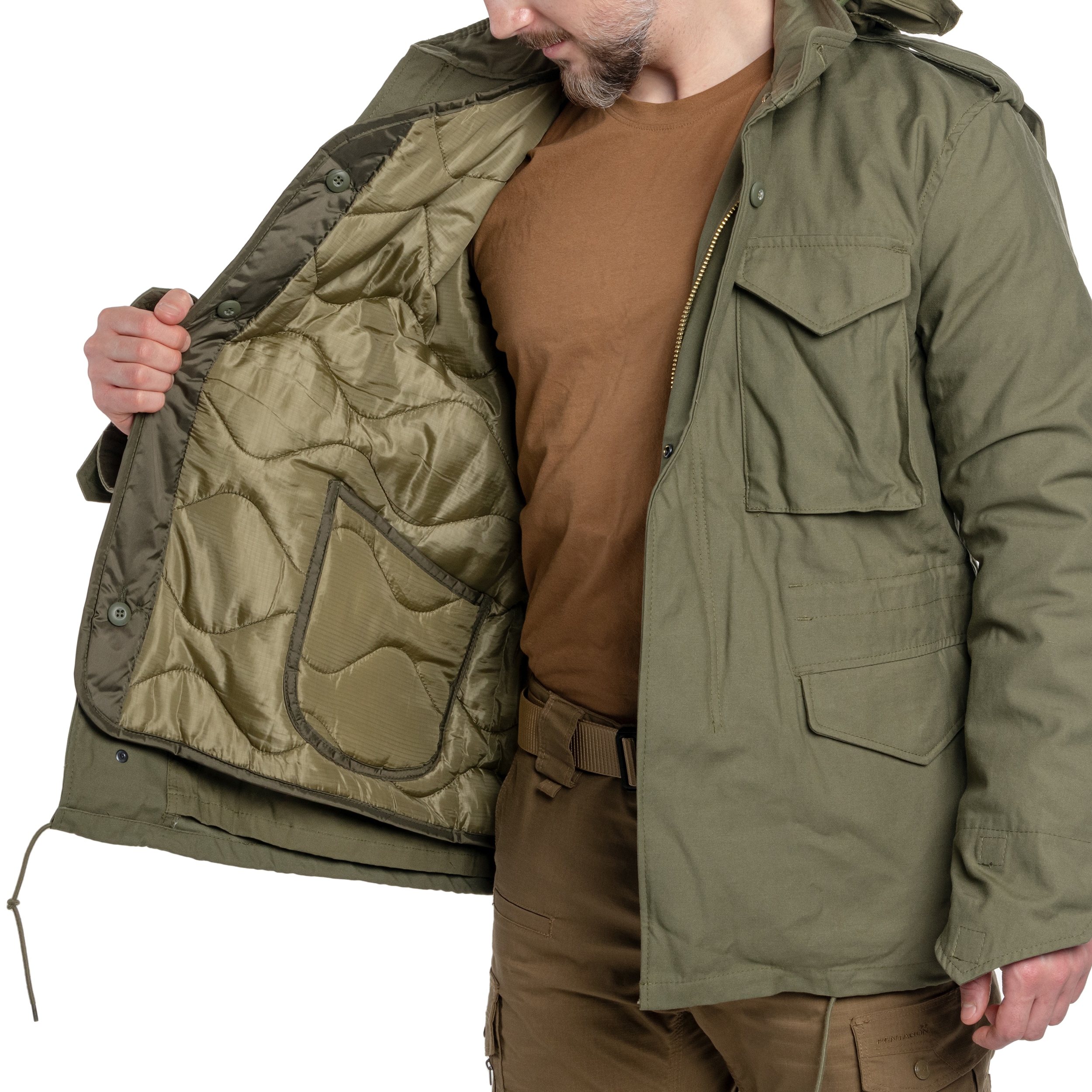 Підкладка для куртки M65 Mil-Tec Teesar Field Jacket Liner - Olive