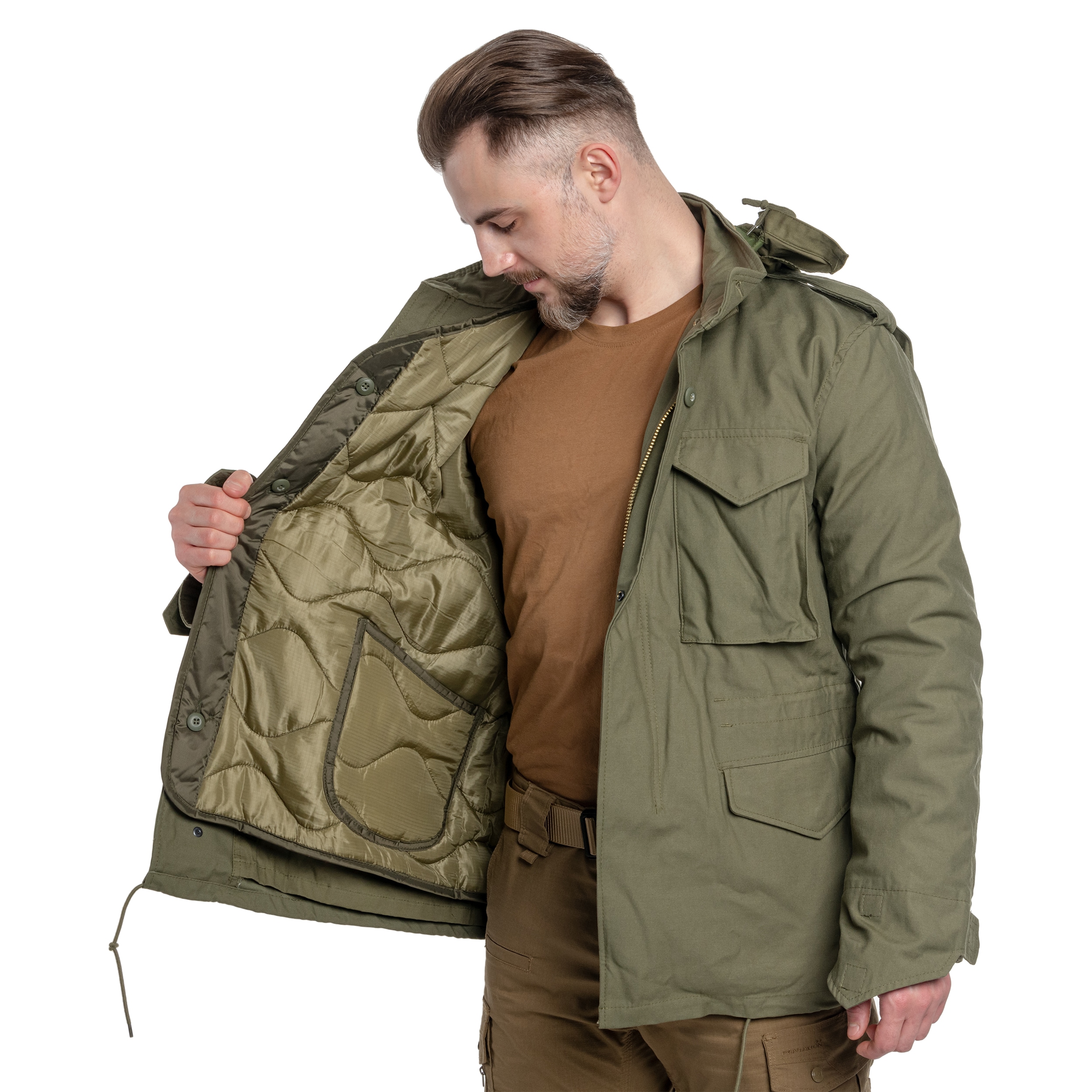 Підкладка для куртки M65 Mil-Tec Teesar Field Jacket Liner - Olive