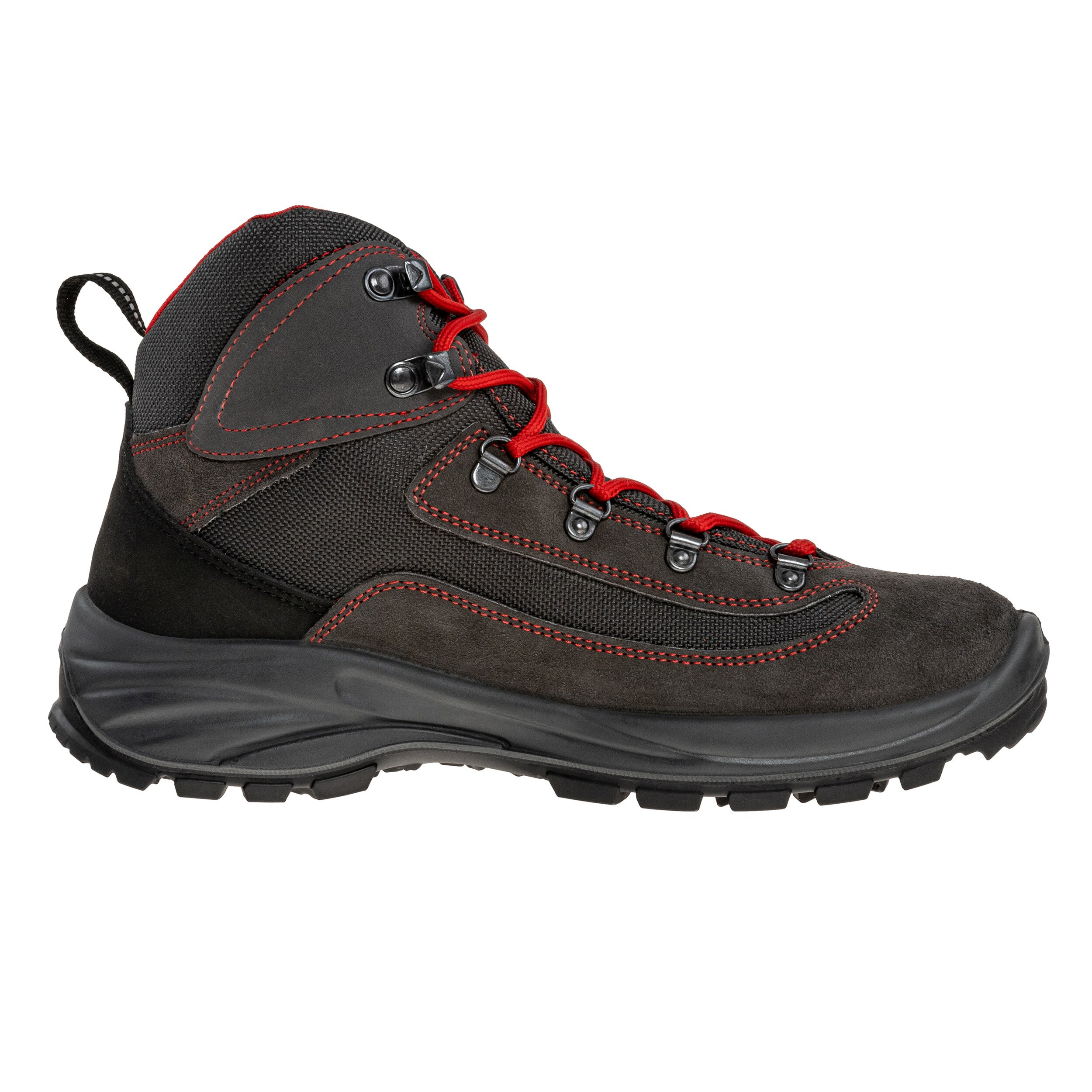 Buty Alpinus Brahmatal High Active - Grafitowo-Czerwone