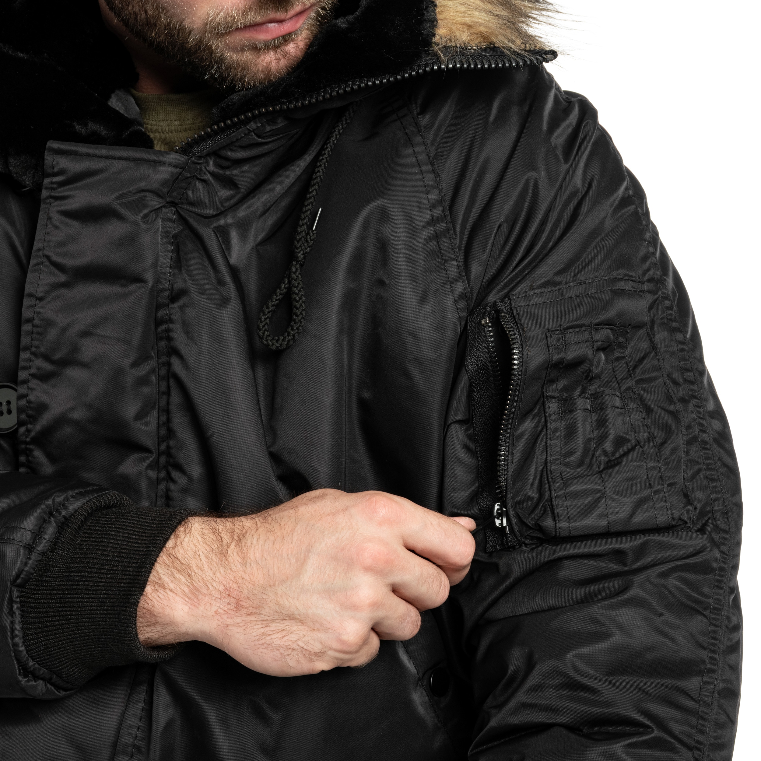 Kurtka Mil-Tec Flight Jacket N2B - Black