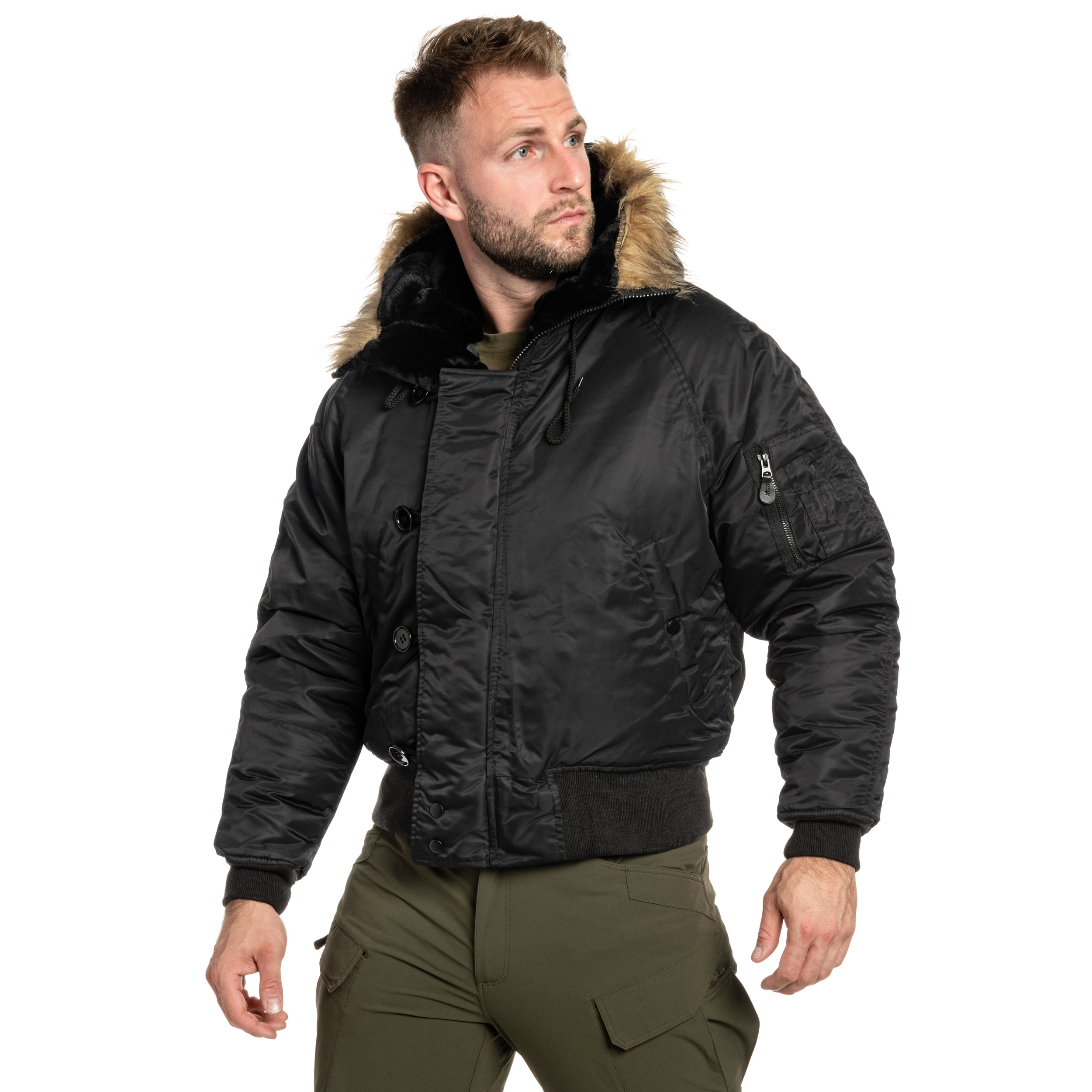 Kurtka Mil-Tec Flight Jacket N2B - Black