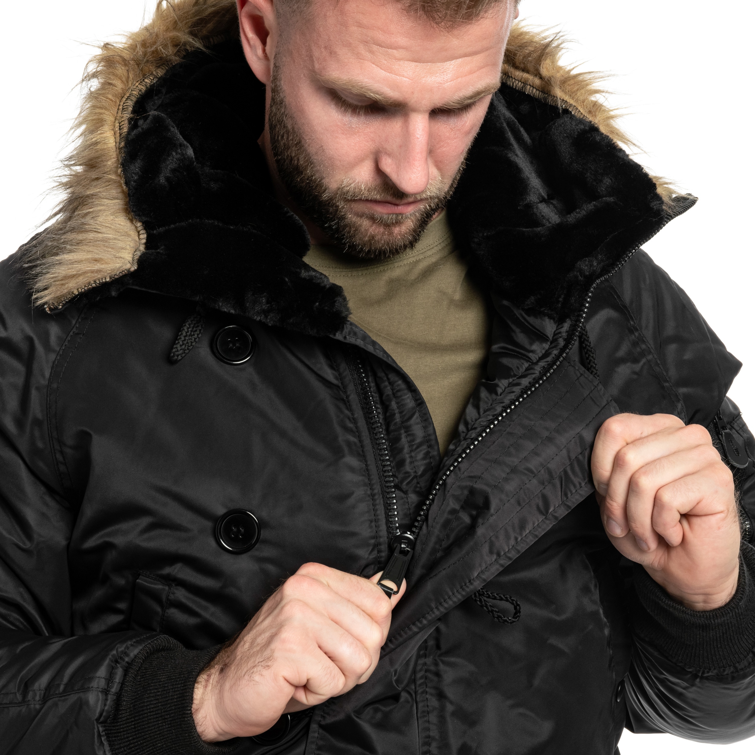 Kurtka Mil-Tec Flight Jacket N2B - Black