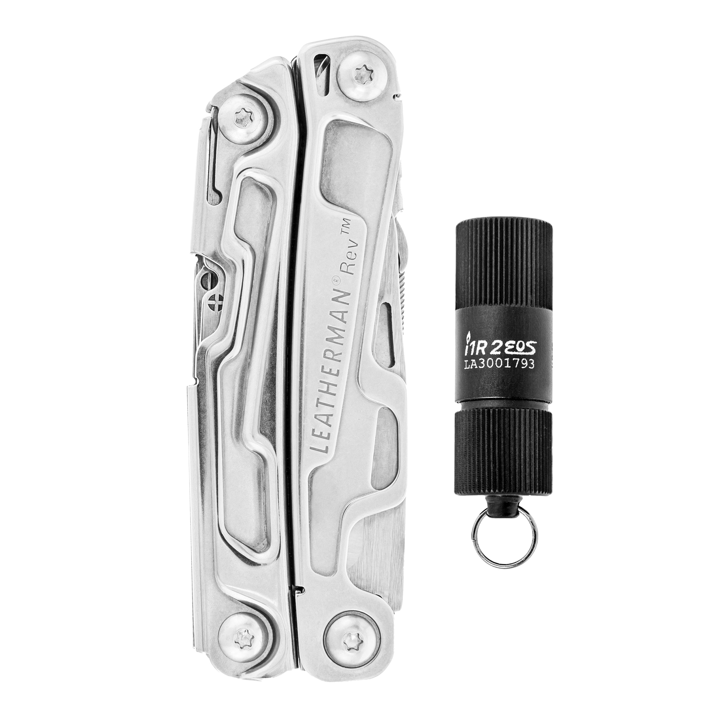 Multitool Leatherman Rev + latarka Olight I1R 2 - zestaw
