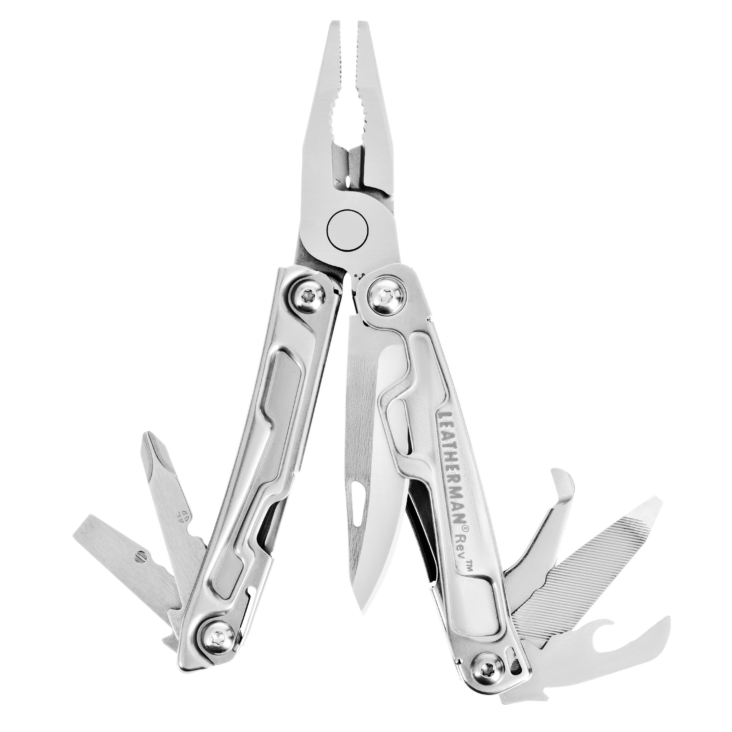 Multitool Leatherman Rev + latarka Olight I1R 2 - zestaw