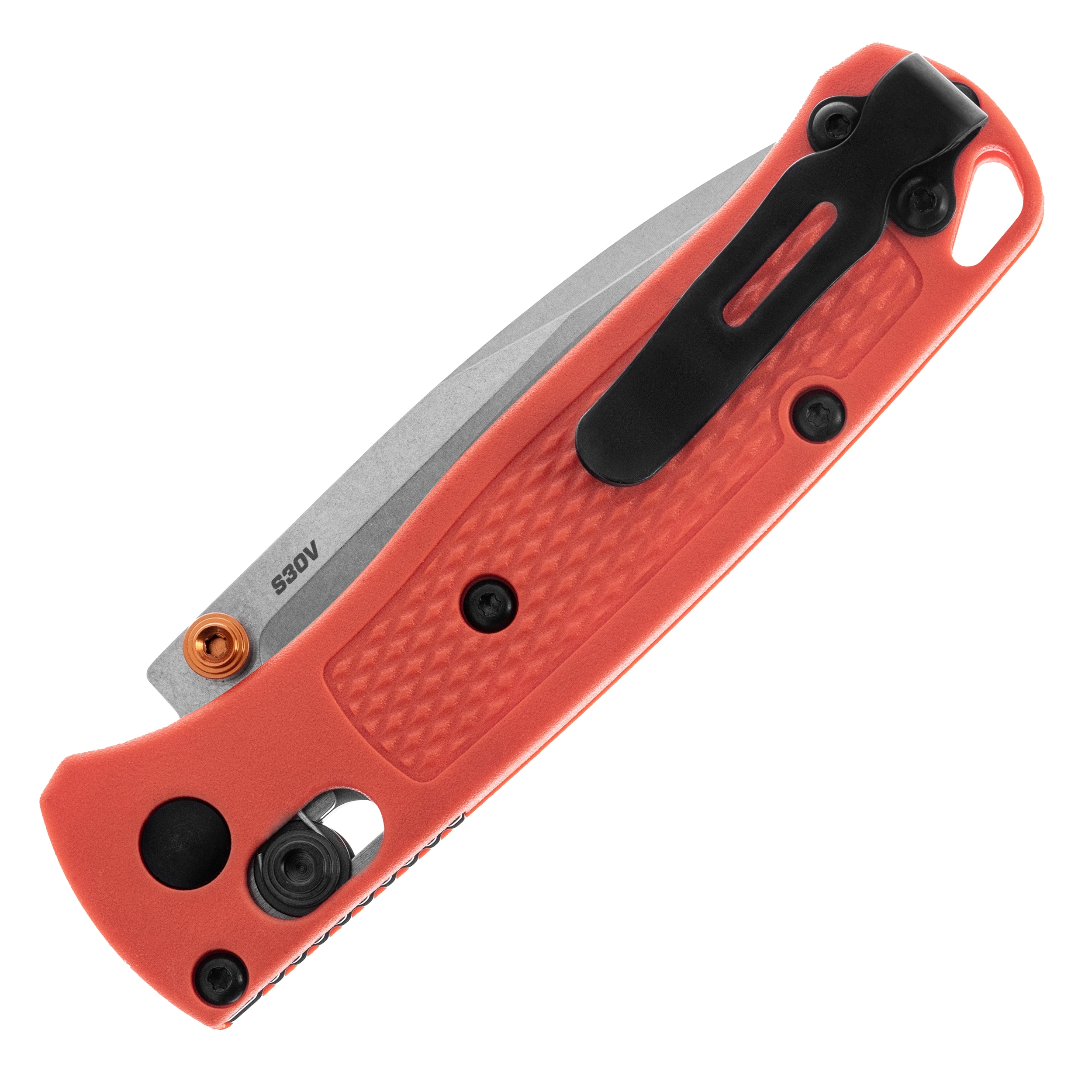 Nóż składany Benchmade Mini Bugout CPM-S30V - Orange Grivory