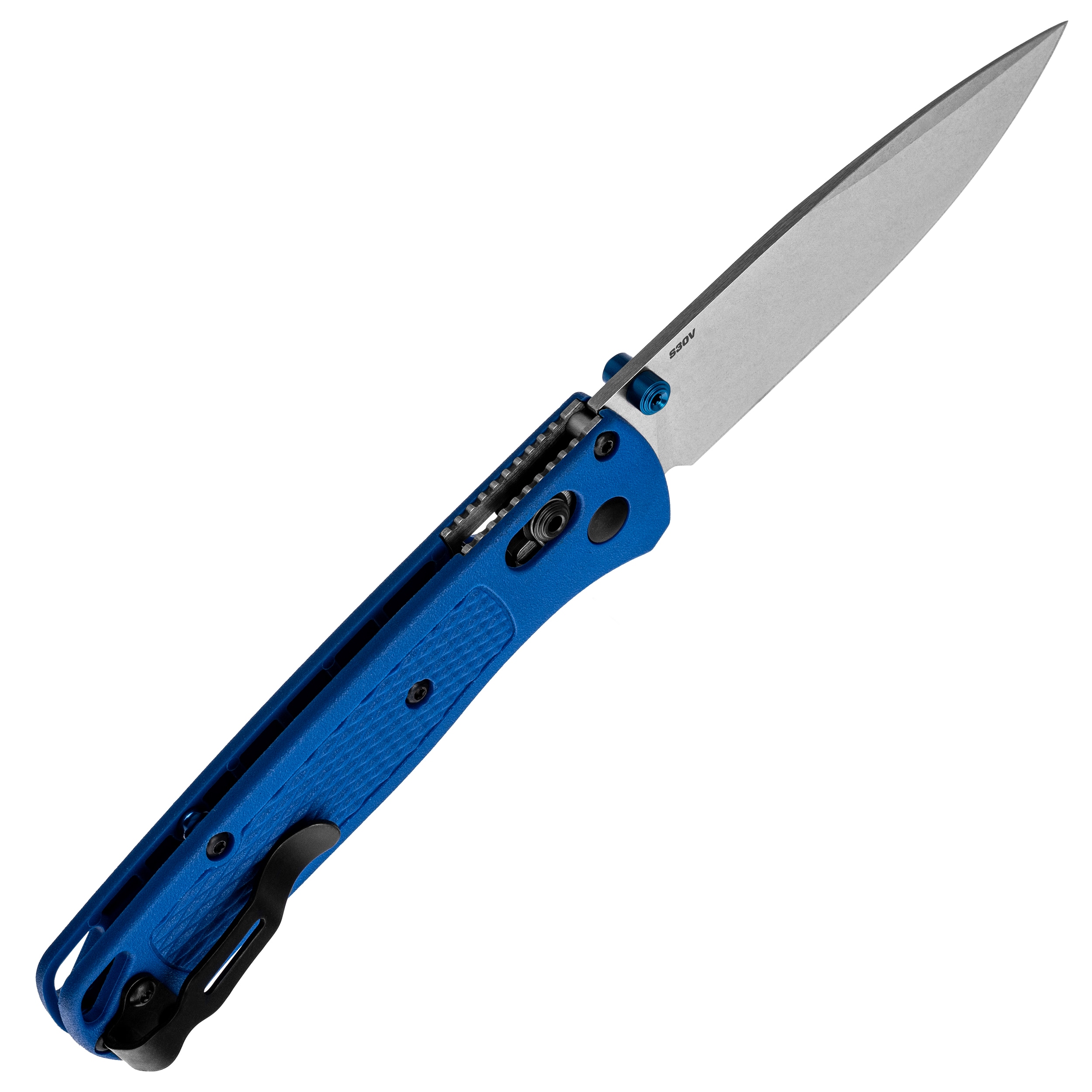 Nóż składany Benchmade Bugout CPM-S30V - Blue Grivory