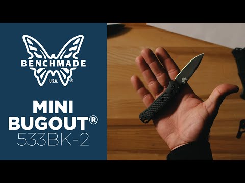 Nóż składany Benchmade Mini Bugout CPM-S30V - CF-Elite Black