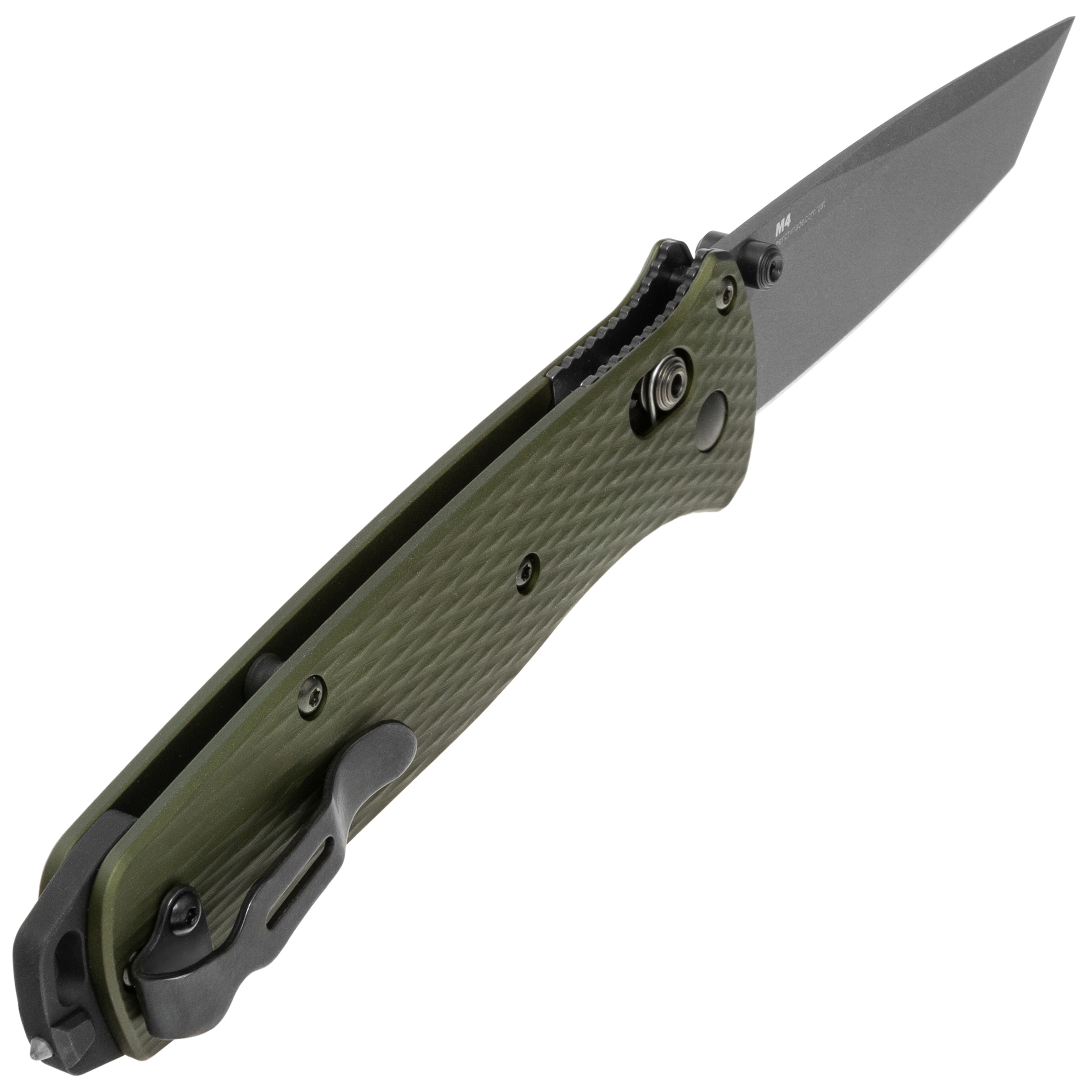 Benchmade Bailout CPM-M4 Folding Knife - Woodland Green Aluminium