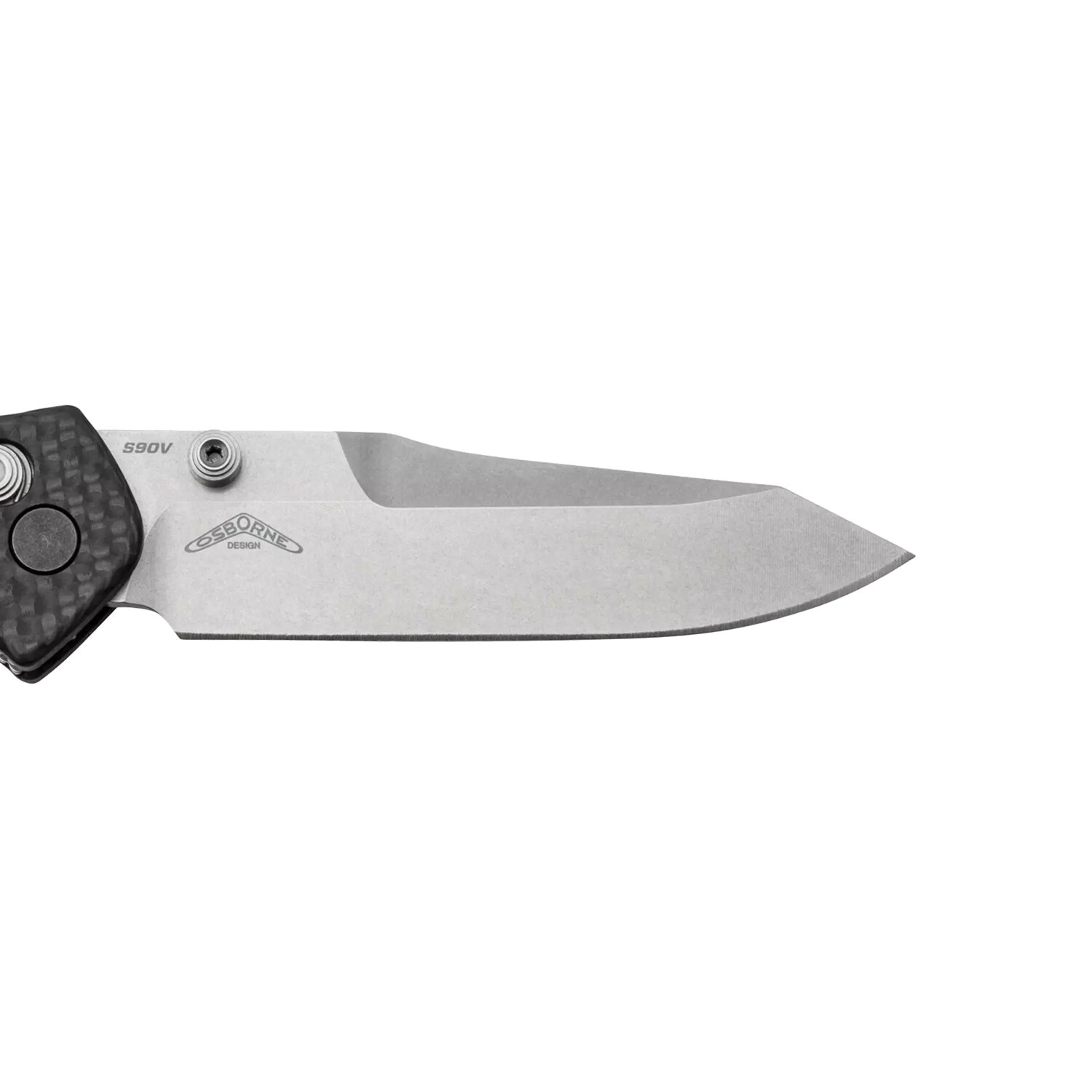 Nóż składany Benchmade Mini Osborne CPM-S90V - Black Carbon Fiber