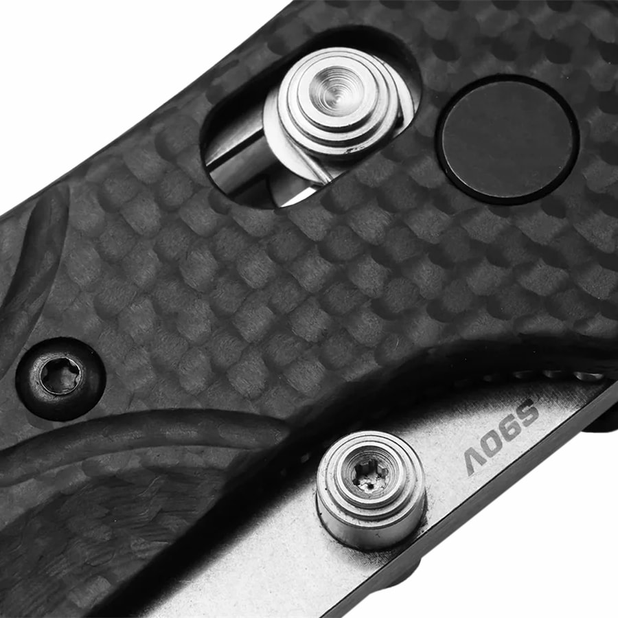 Nóż składany Benchmade Mini Osborne CPM-S90V - Black Carbon Fiber
