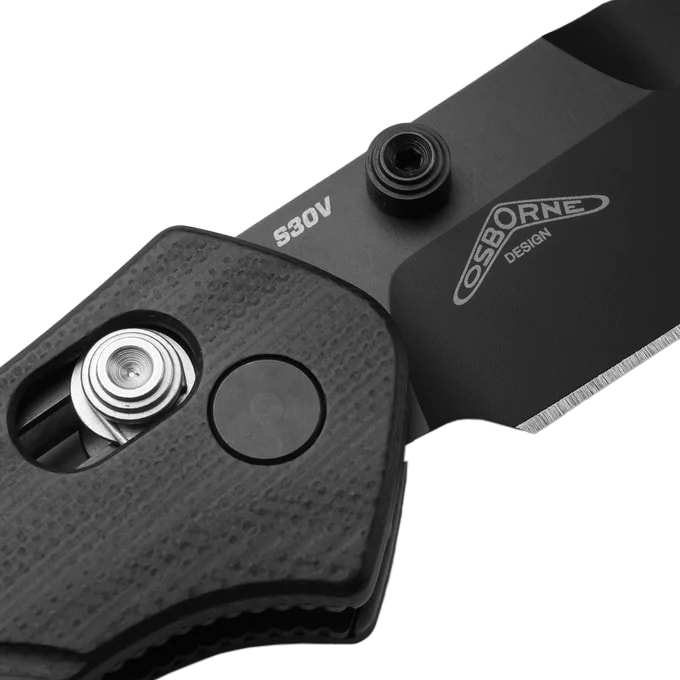Nóż składany Benchmade Mini Osborne CPM-S30V - Blue&Black G10