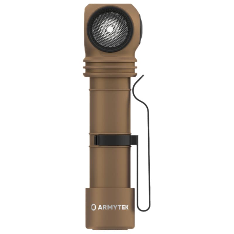 Armytek Wizard C2 Pro Magnet USB White Sand head and angle flashlight - 2500 lumens