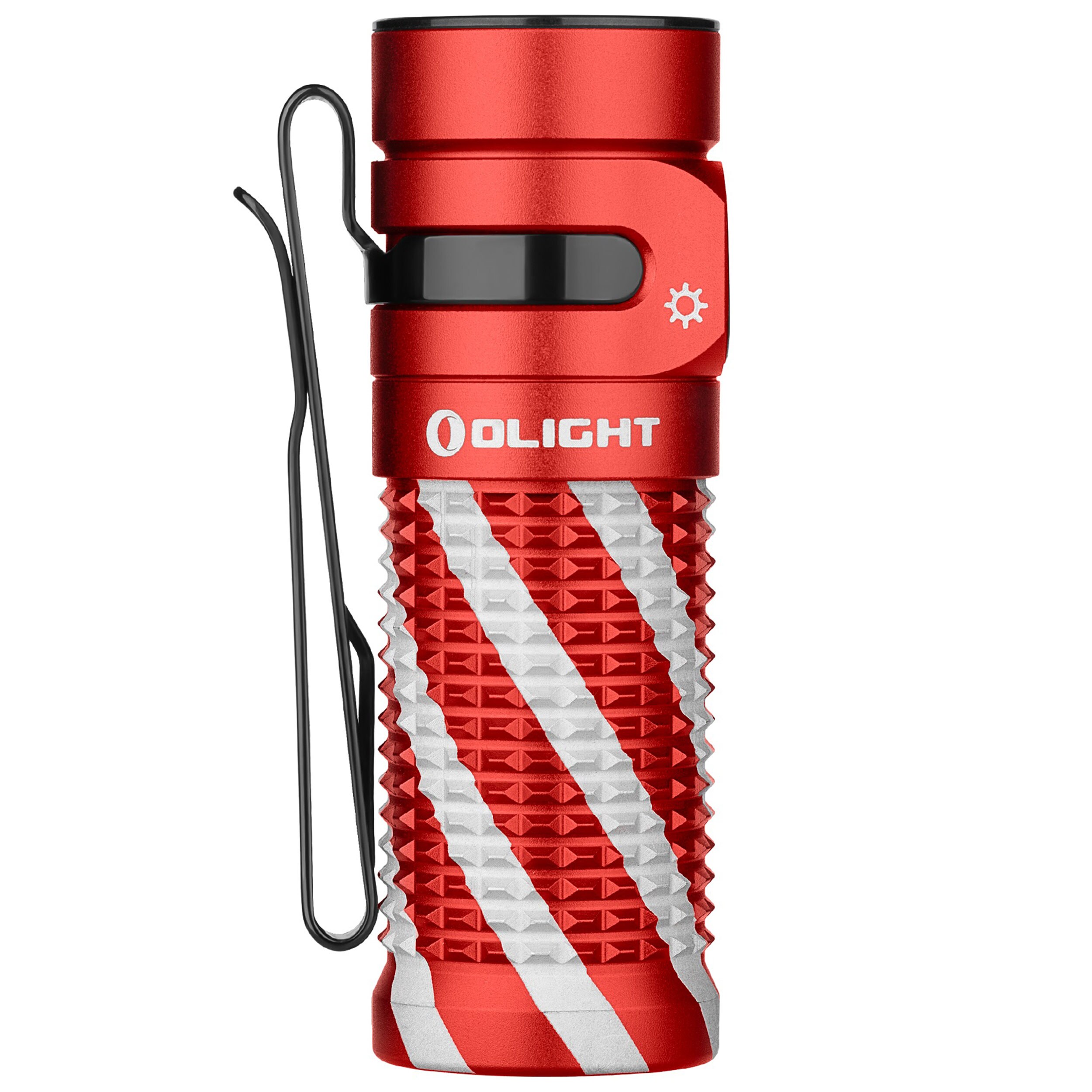 Latarka akumulatorowa Olight Baton 4 Limited Edition White Red - 1300 lumenów