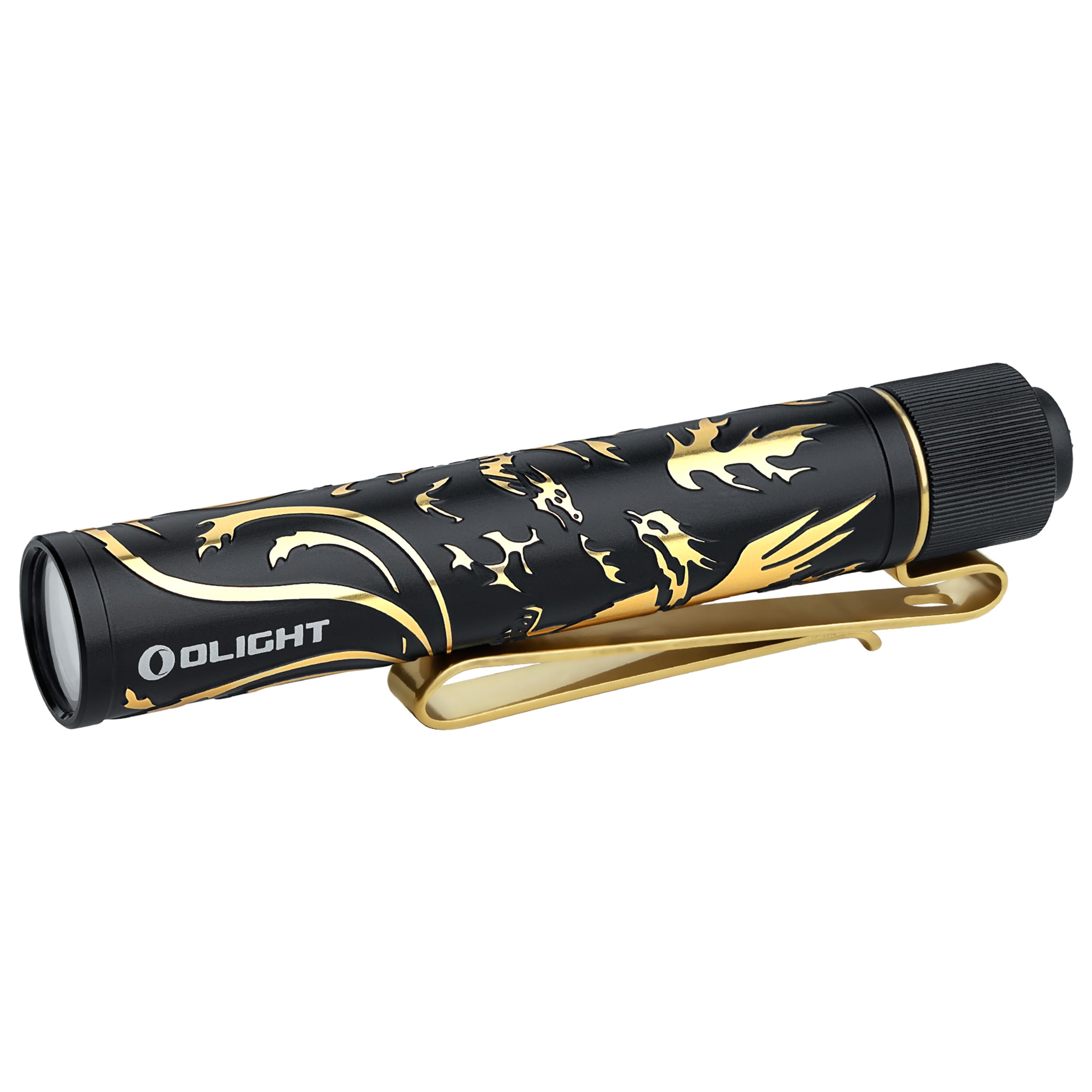 Latarka Olight I3T 2 EOS Dragon & Phoenix Golden Black - 300 lumenów