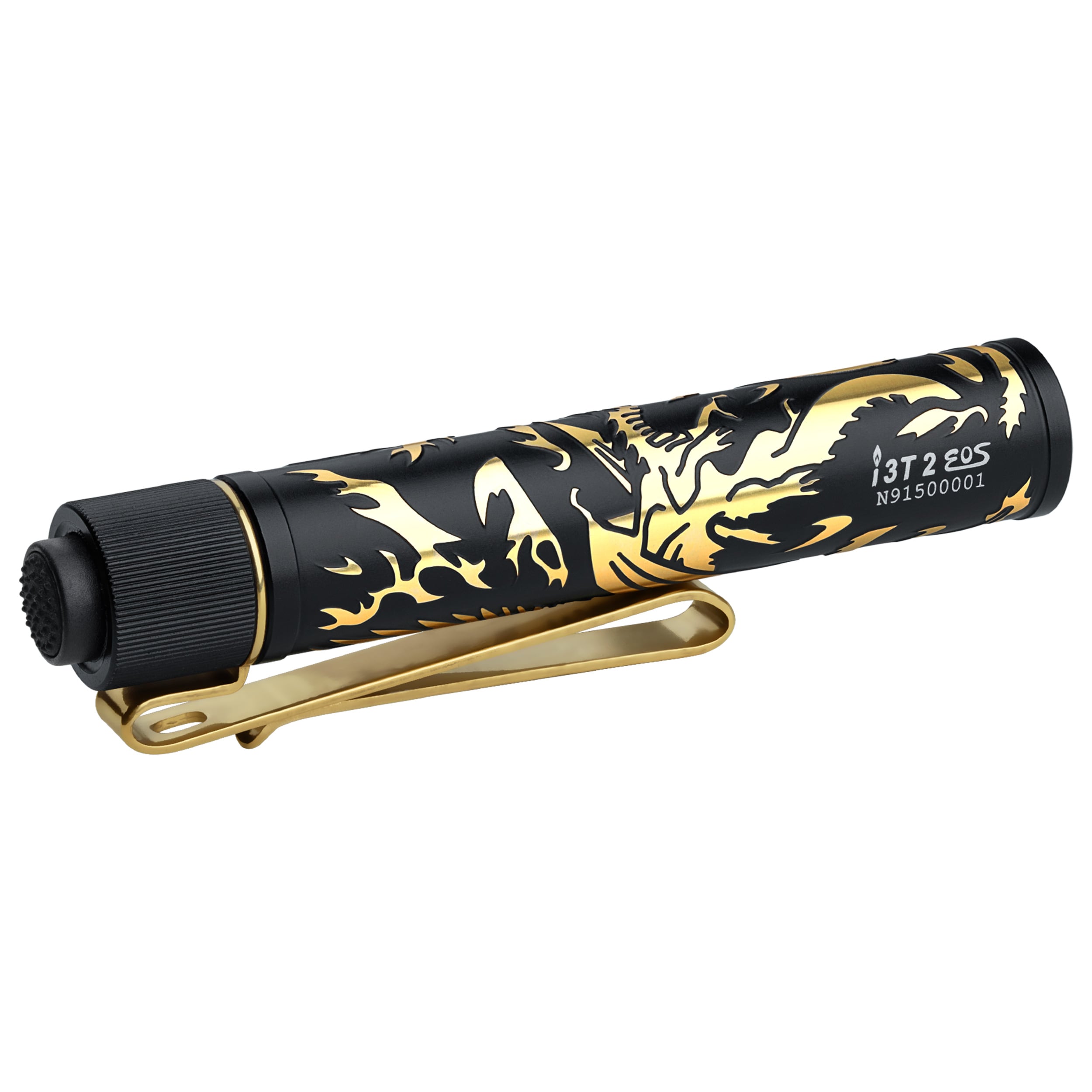Latarka Olight I3T 2 EOS Dragon & Phoenix Golden Black - 300 lumenów