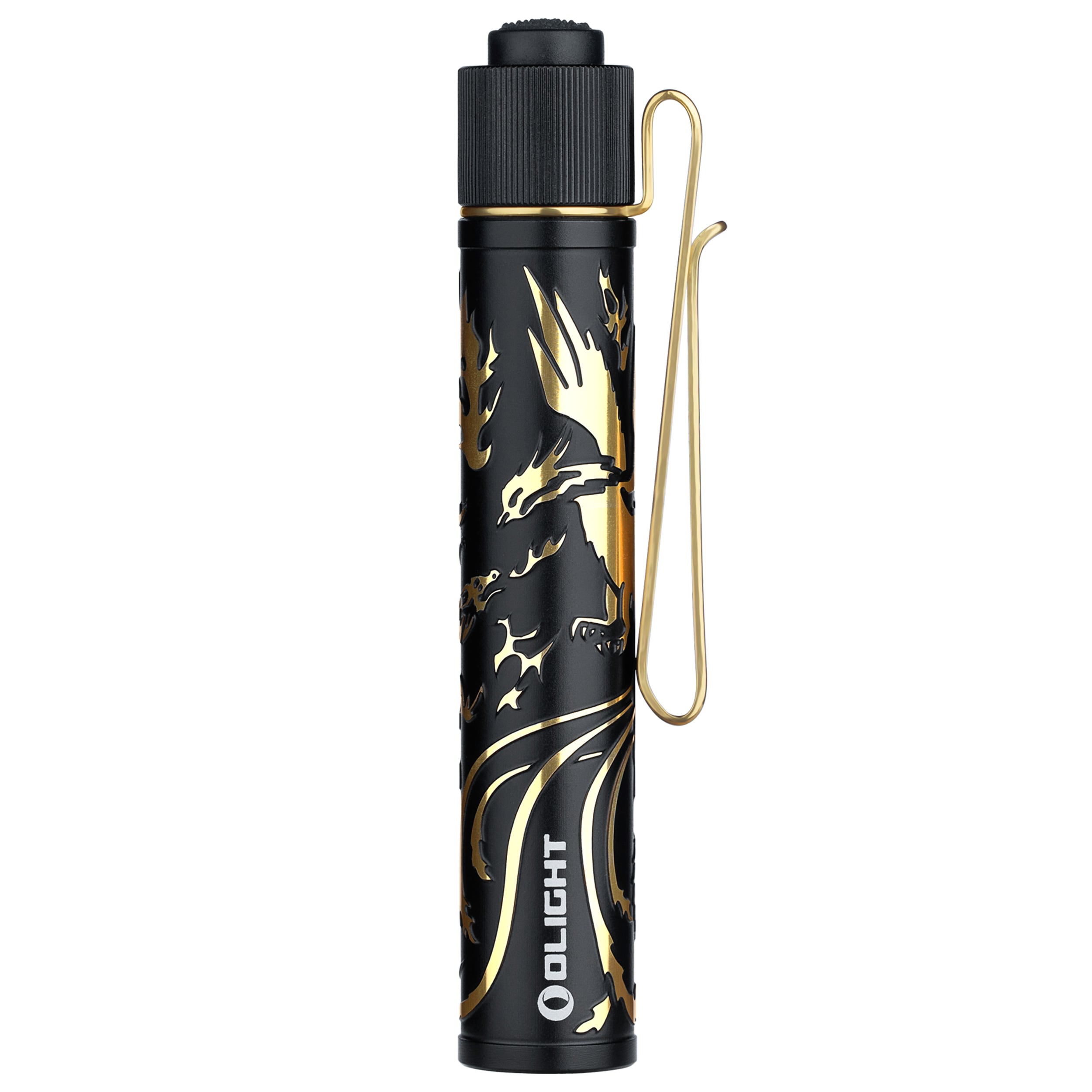 Latarka Olight I3T 2 EOS Dragon & Phoenix Golden Black - 300 lumenów