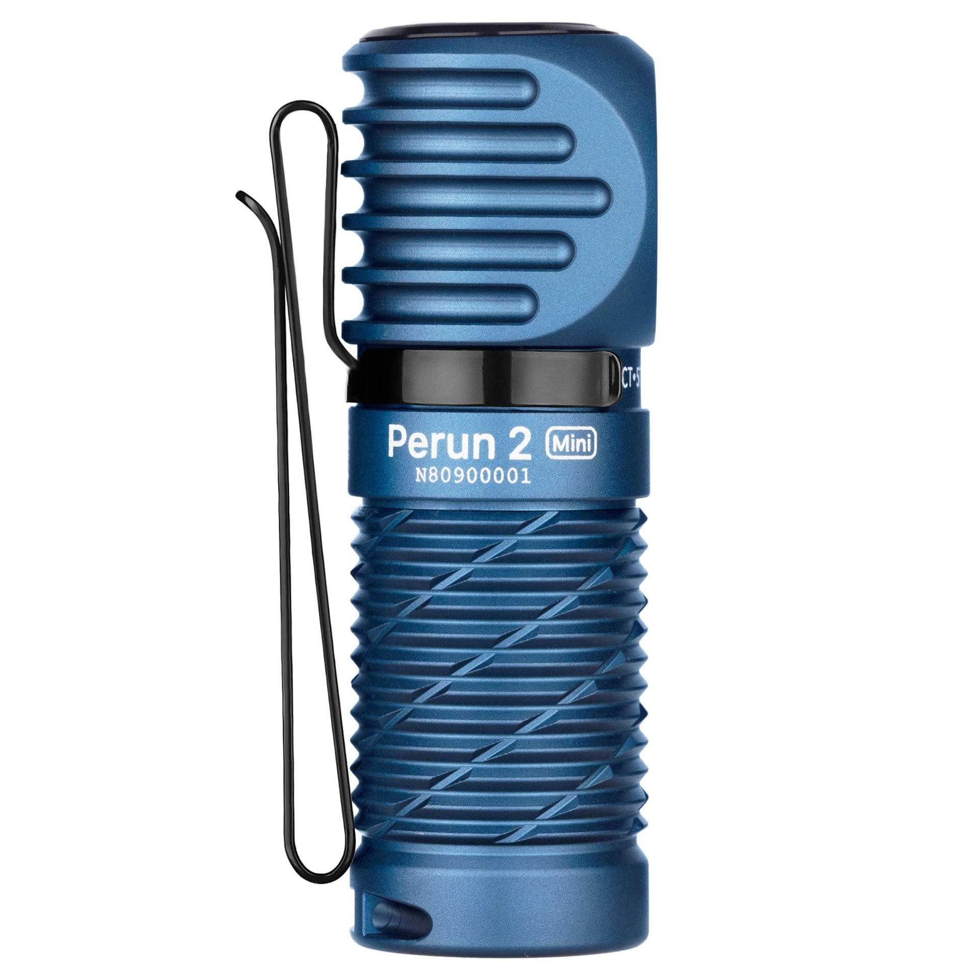 Latarka czołowa i kątowa Olight Perun 2 Mini Cool White Midnight Blue z opaską - 1100 lumenów