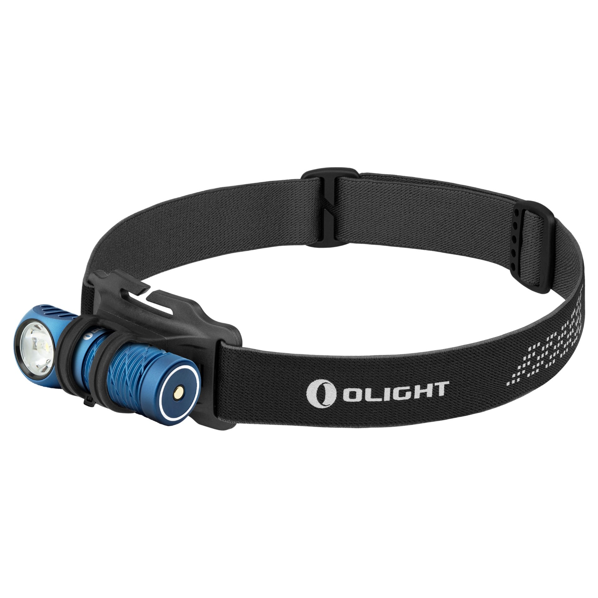 Latarka czołowa i kątowa Olight Perun 2 Mini Cool White Midnight Blue z opaską - 1100 lumenów