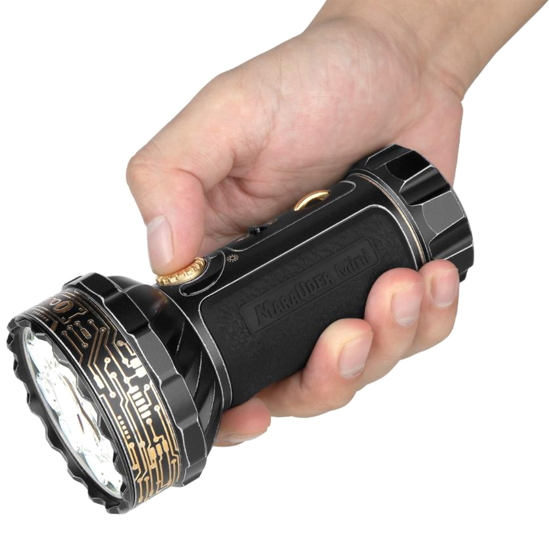 Latarka akumulatorowa Olight Marauder Mini Golden Black - 7000 lumenów