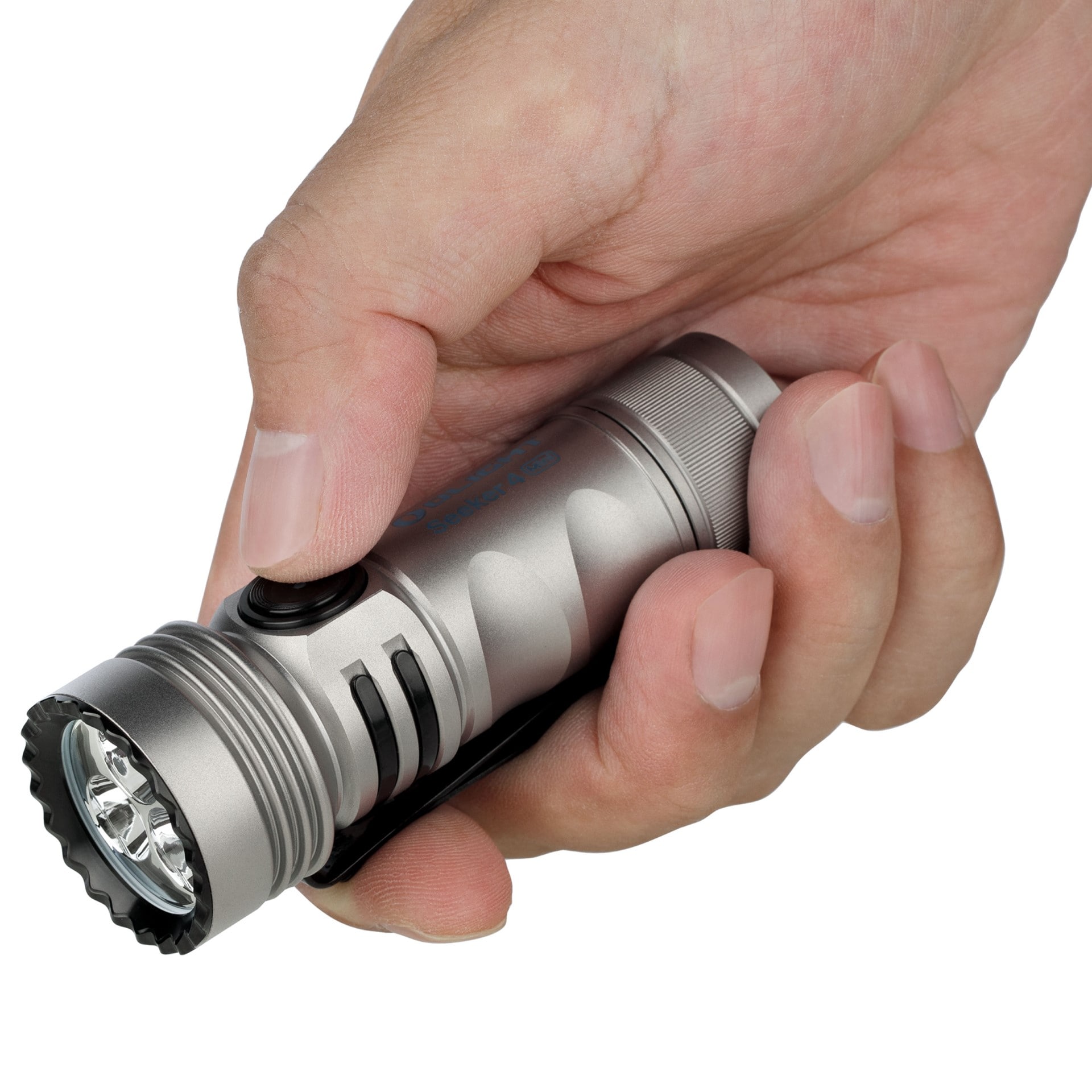 Тактичний ліхтарик Olight Seeker 4 Mini Cool White Limited Edition Ti - 1200 люменів