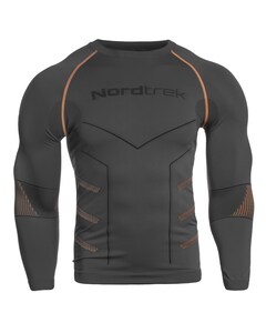 Термоактивна футболка FreeNord Tongari Long Sleeve - Grey/Orange Термоактивна футболка FreeNord Tongari Long Sleeve - Grey/Orange