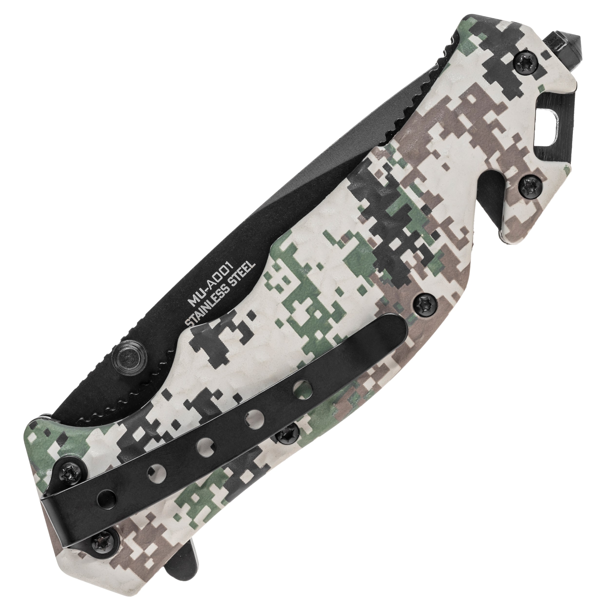 Складаний рятувальний ніж Master Cutlery MU-A001DG Spring Assisted - Digital Camo