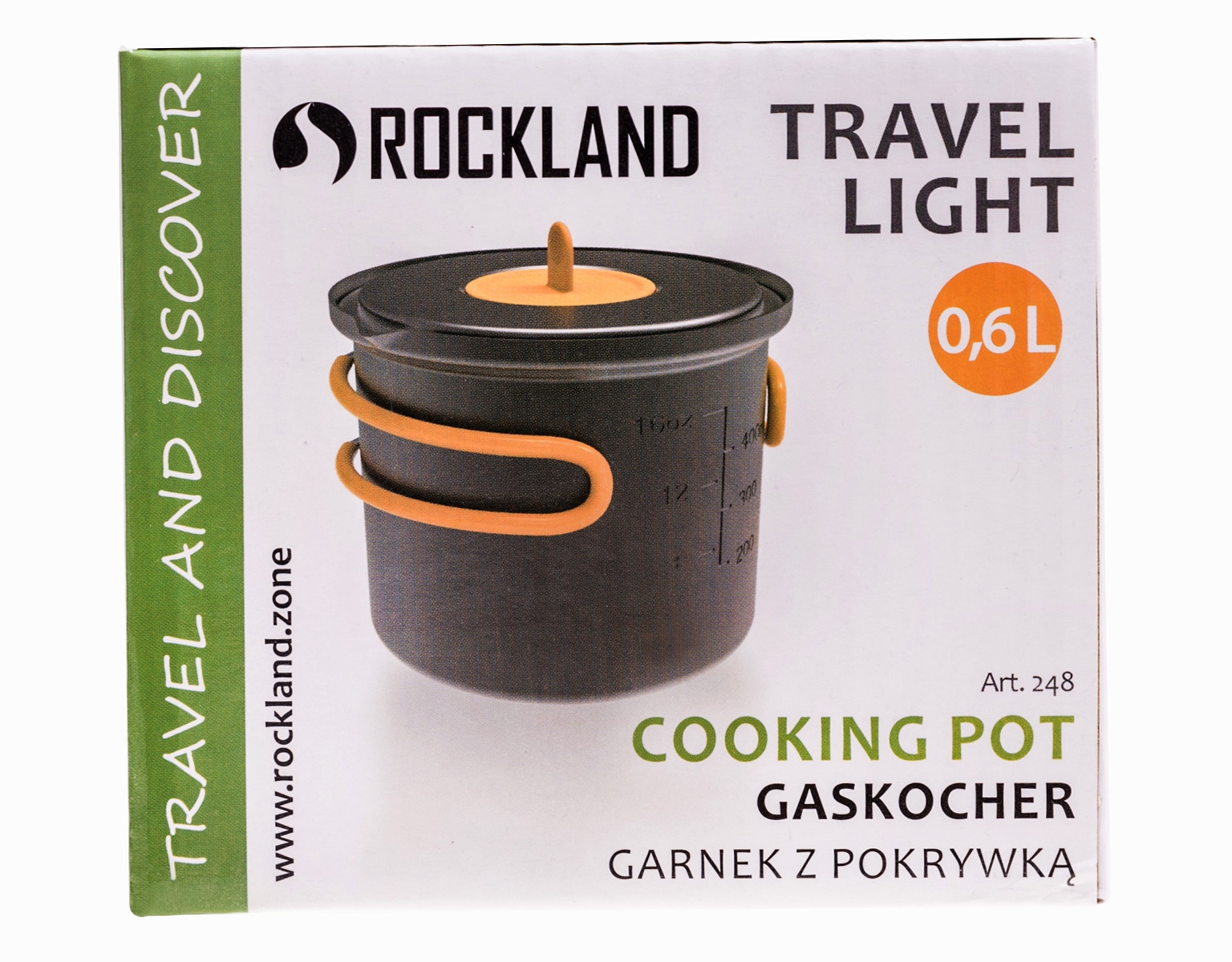 Garnek z pokrywką Rockland Travel Light 600 ml