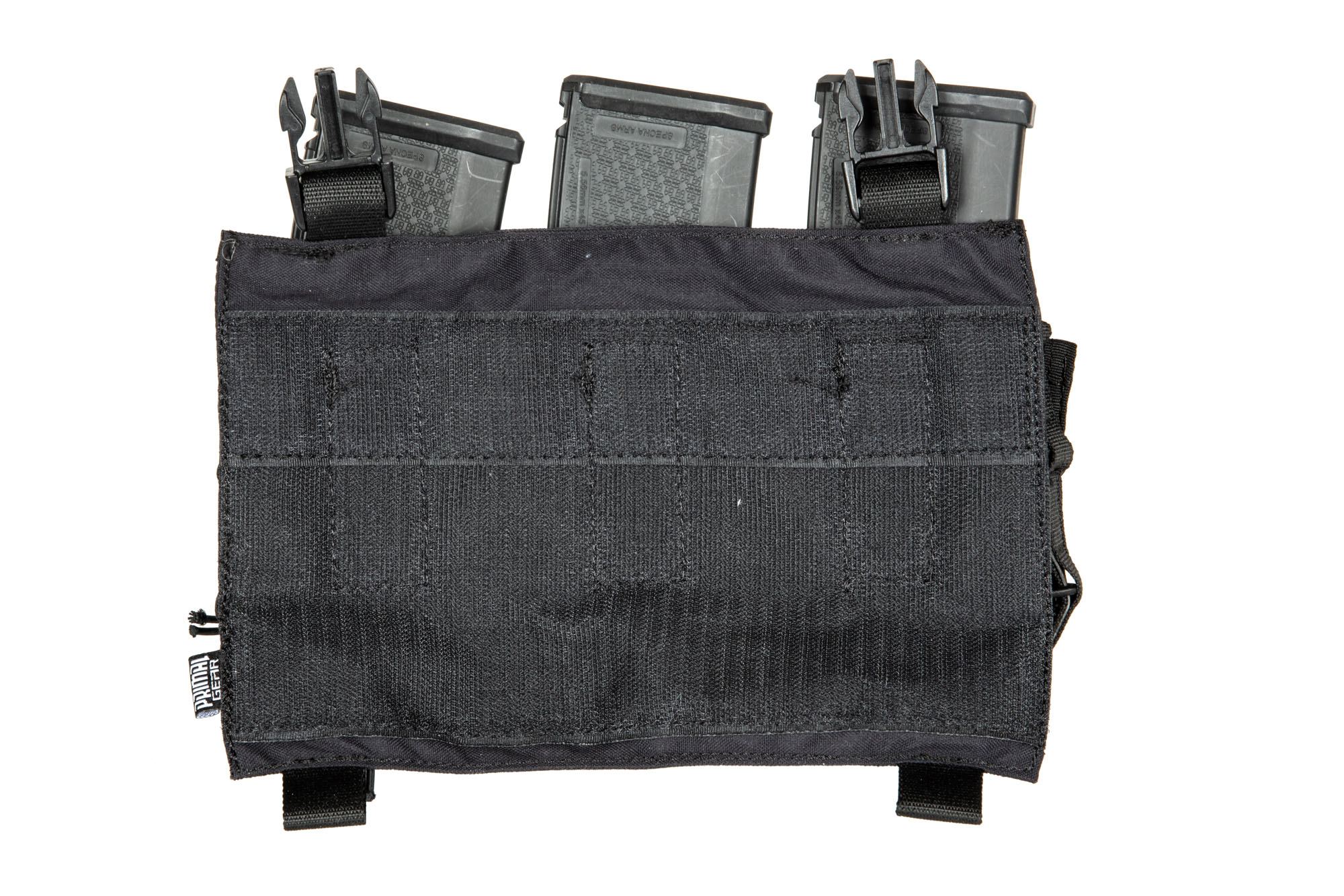 Panel z ładownicami Primal Gear Serbel do kamizelek taktycznych - Czarny