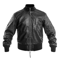 Kurtka skórzana Mil-Tec BW German Leather Flight Jacket - Black