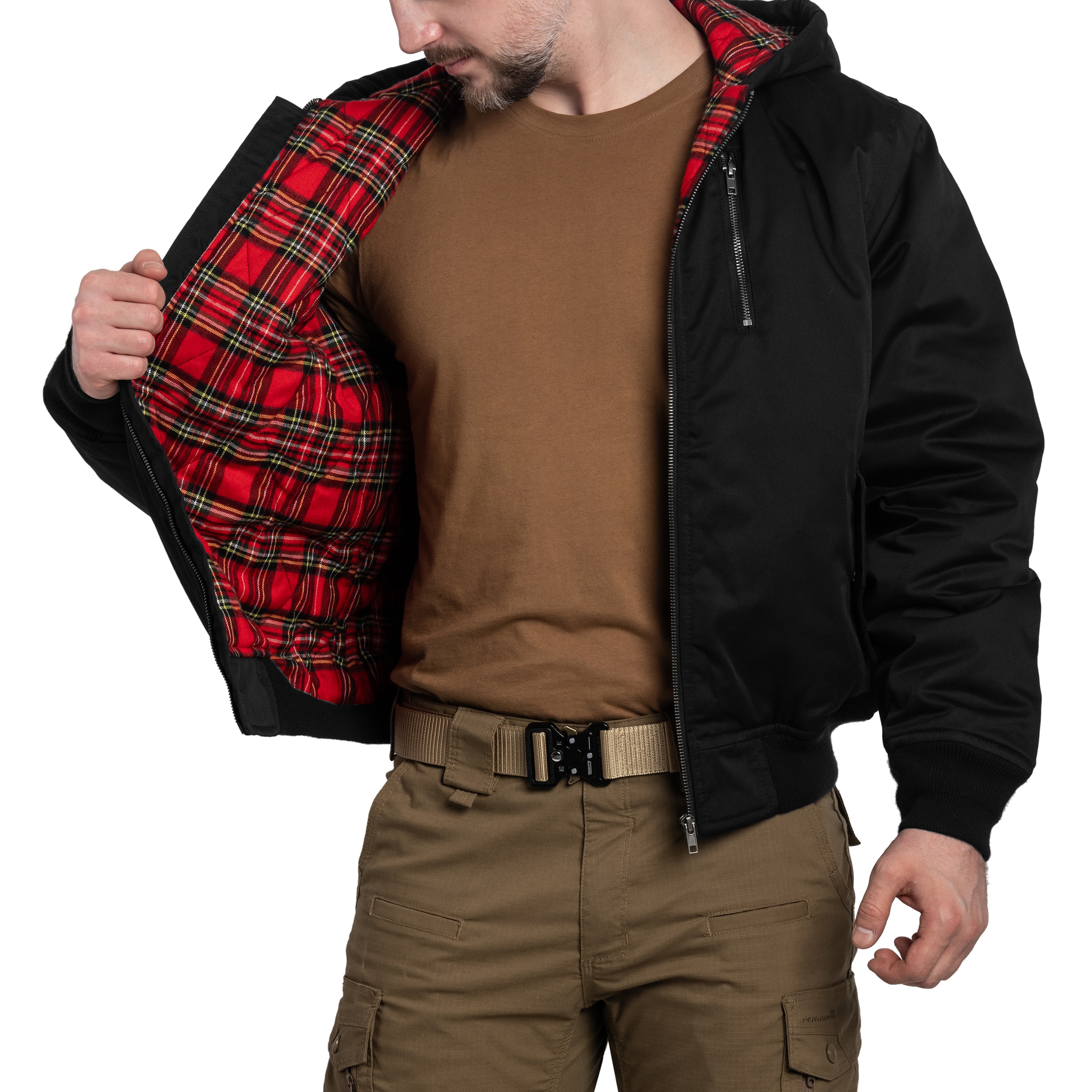 Kurtka Brandit Lord Canterbury Hooded Winter Jacket - Black