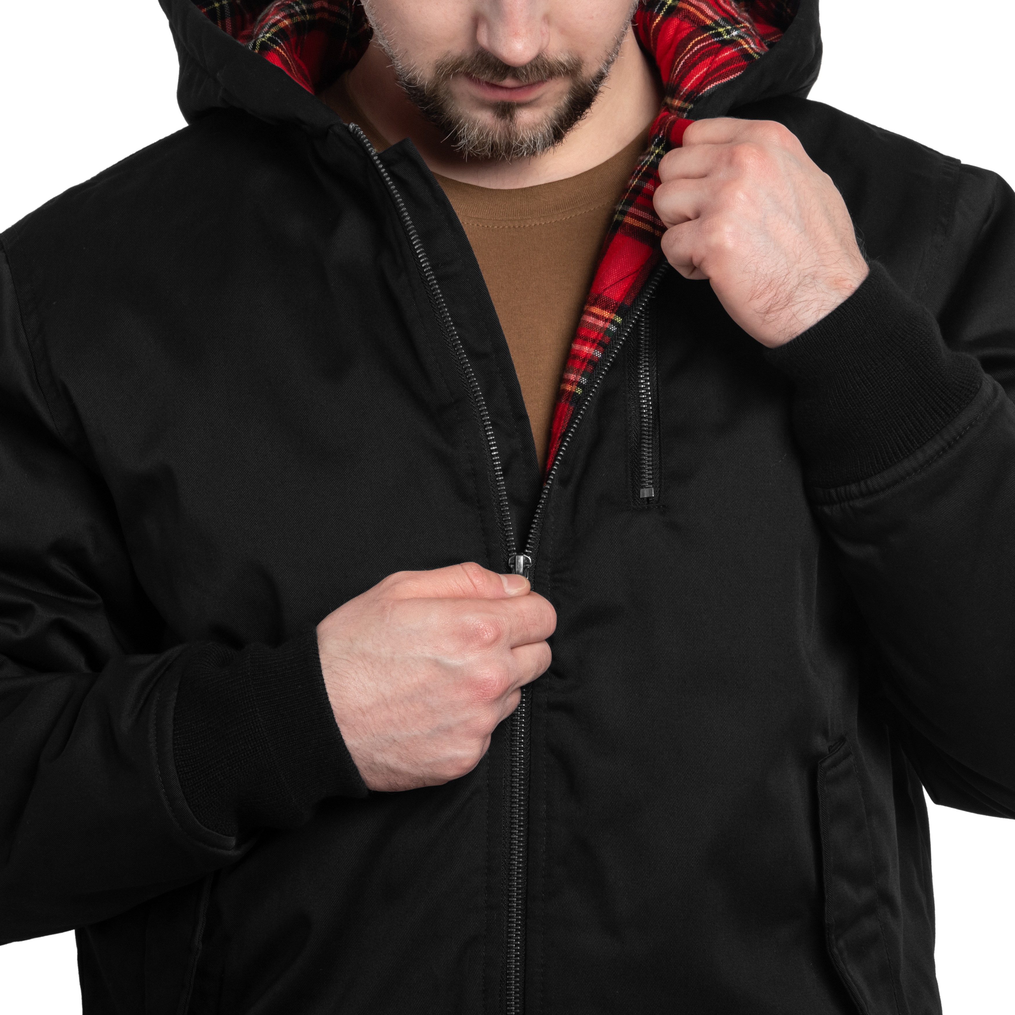 Kurtka Brandit Lord Canterbury Hooded Winter Jacket - Black