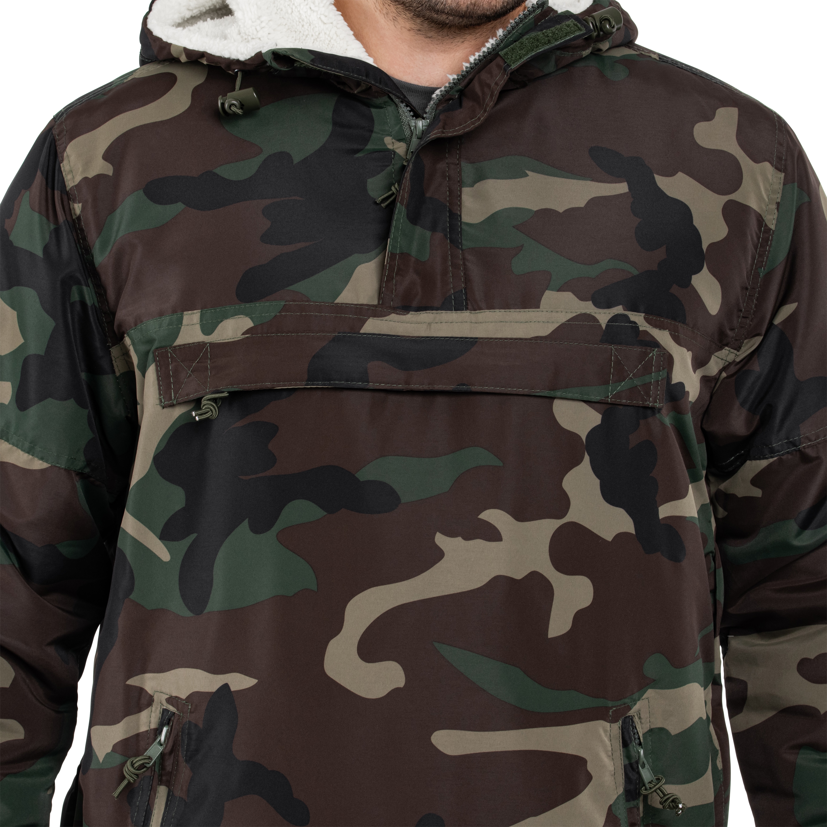Куртка Brandit Sherpa Windbreaker - Woodland