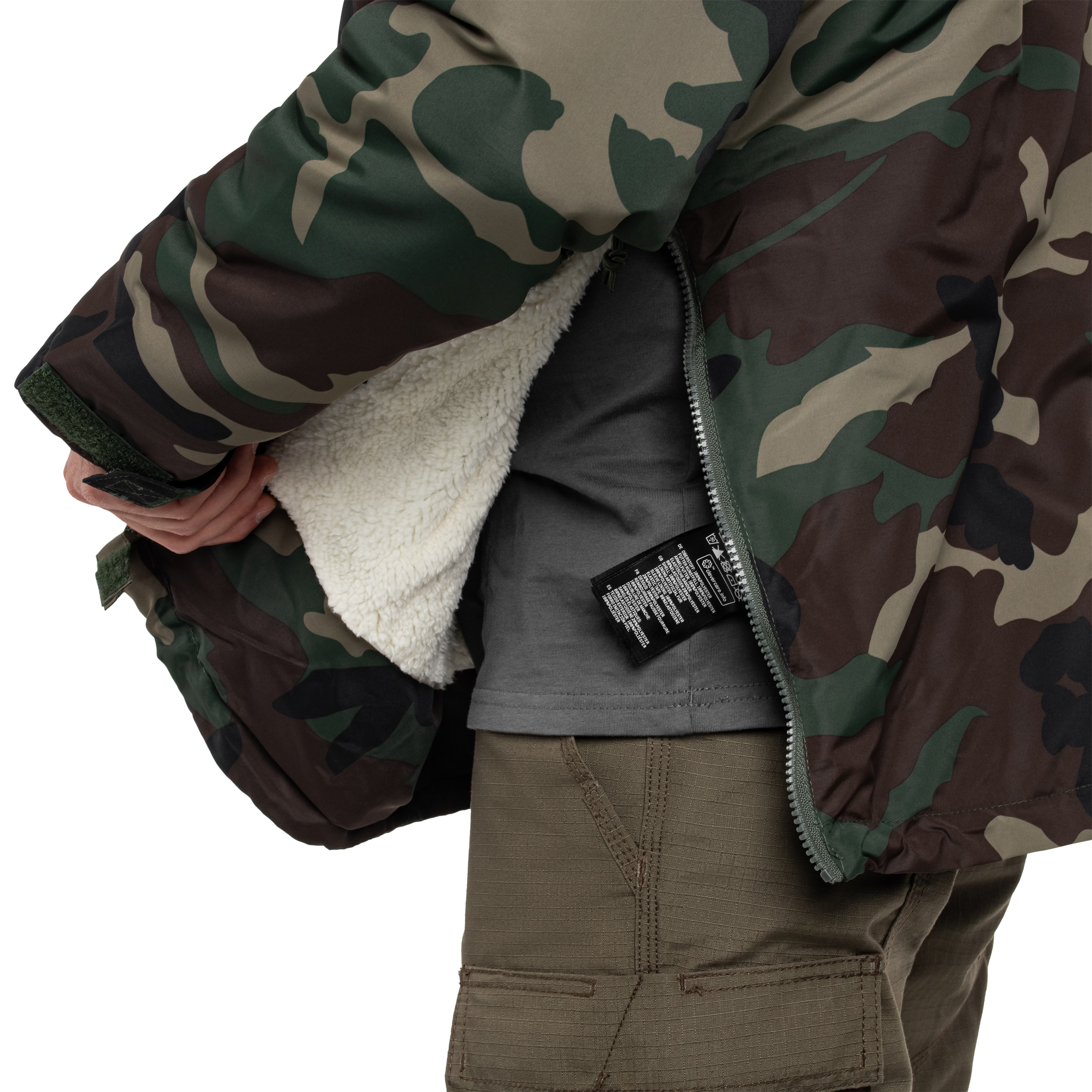 Куртка Brandit Sherpa Windbreaker - Woodland