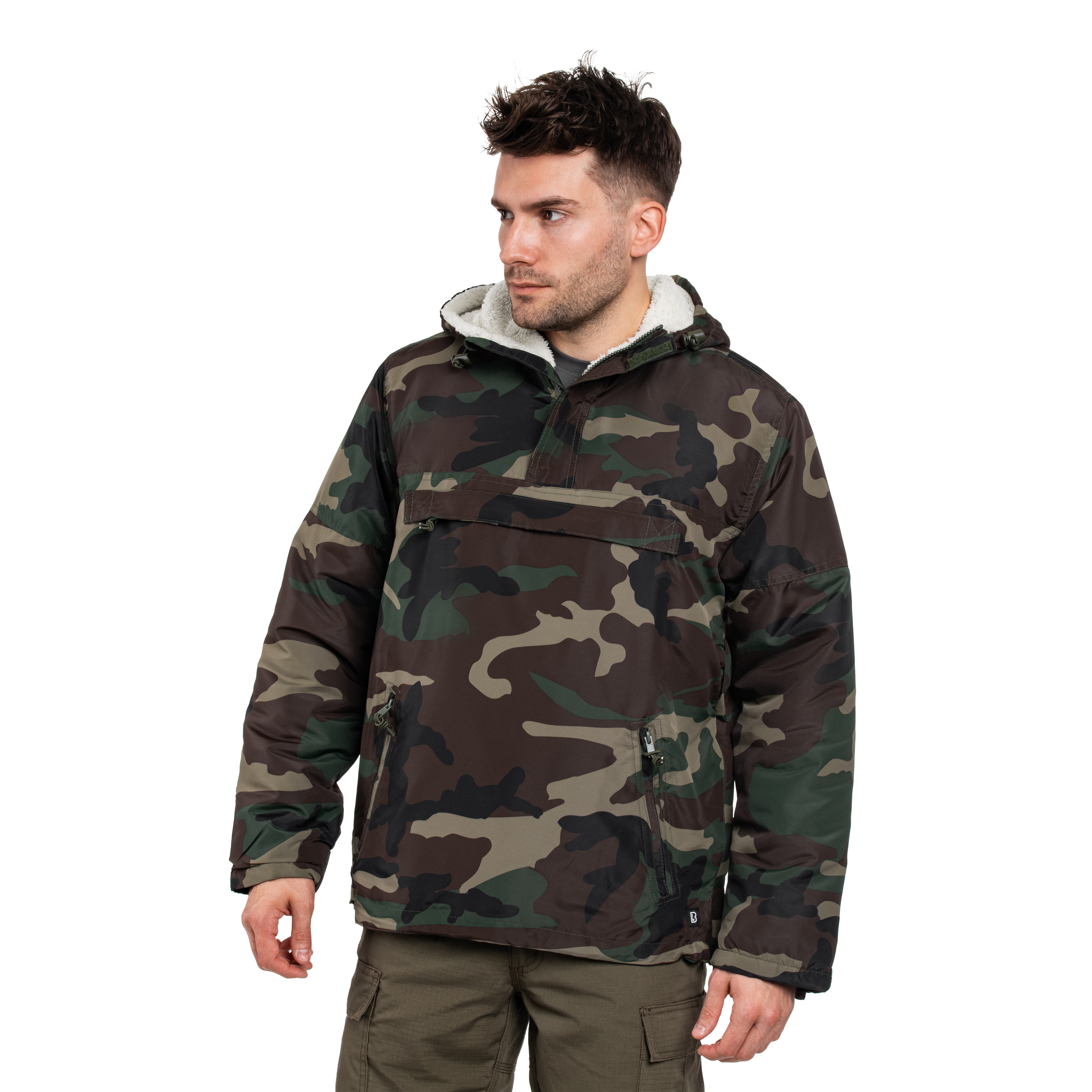 Куртка Brandit Sherpa Windbreaker - Woodland