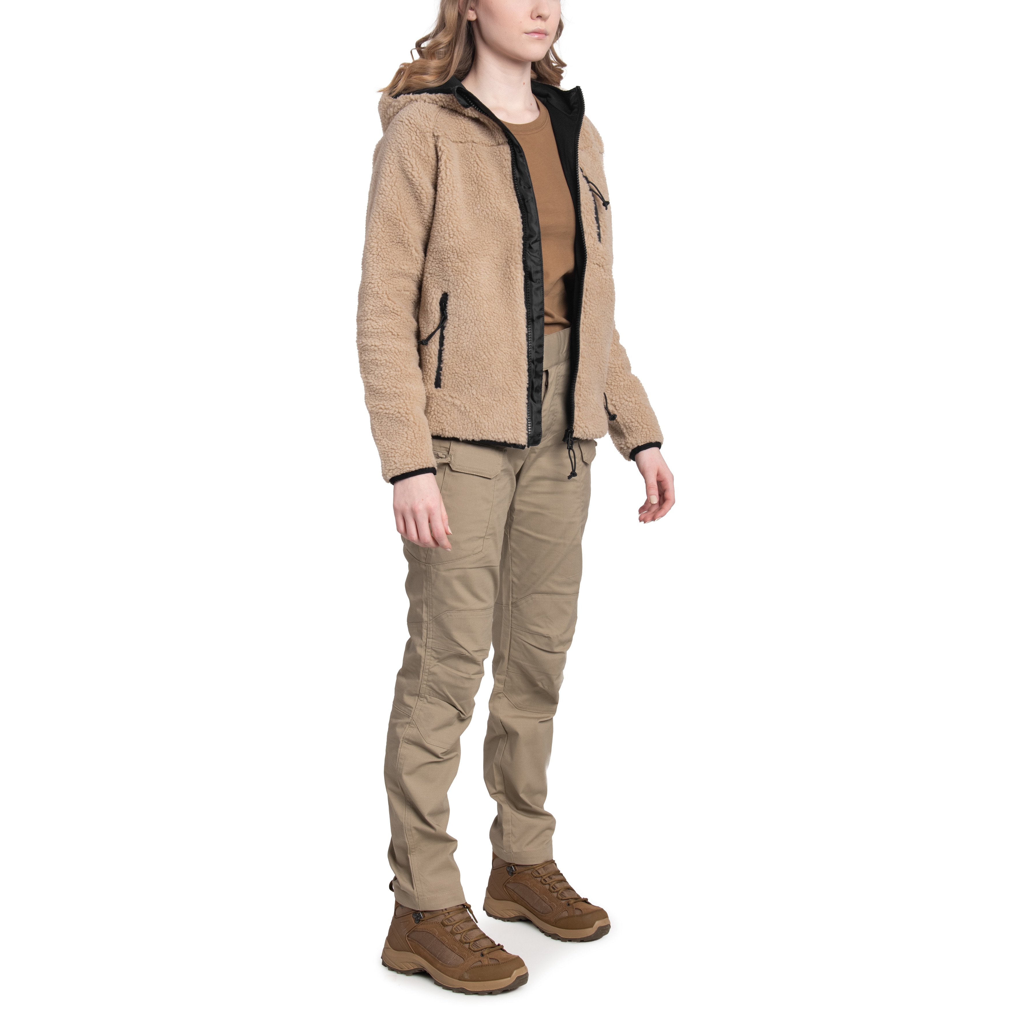 Kurtka damska Brandit Teddyfleece Jacket - Coyote