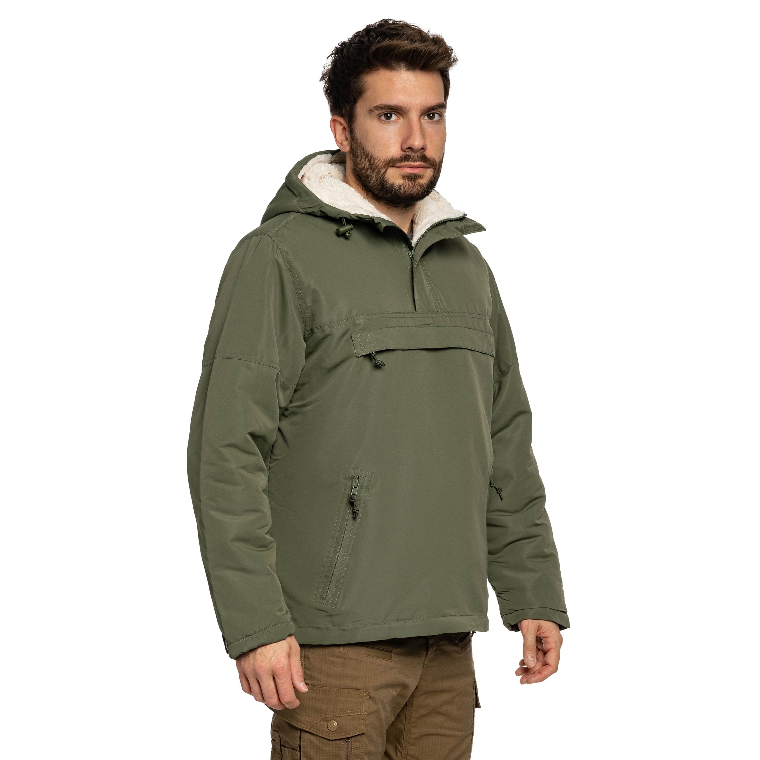 Куртка Brandit Sherpa Windbreaker - Olive