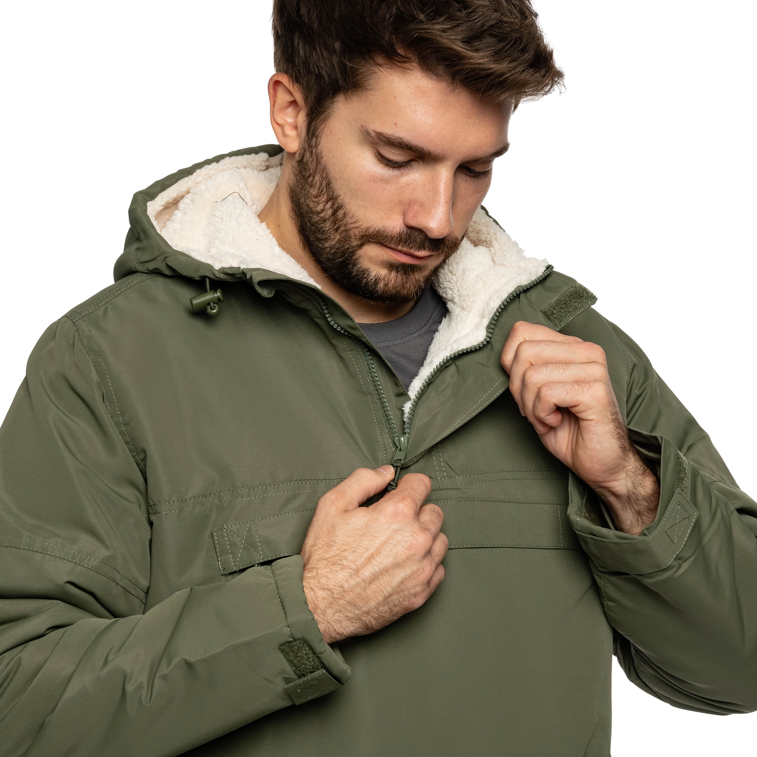 Куртка Brandit Sherpa Windbreaker - Olive