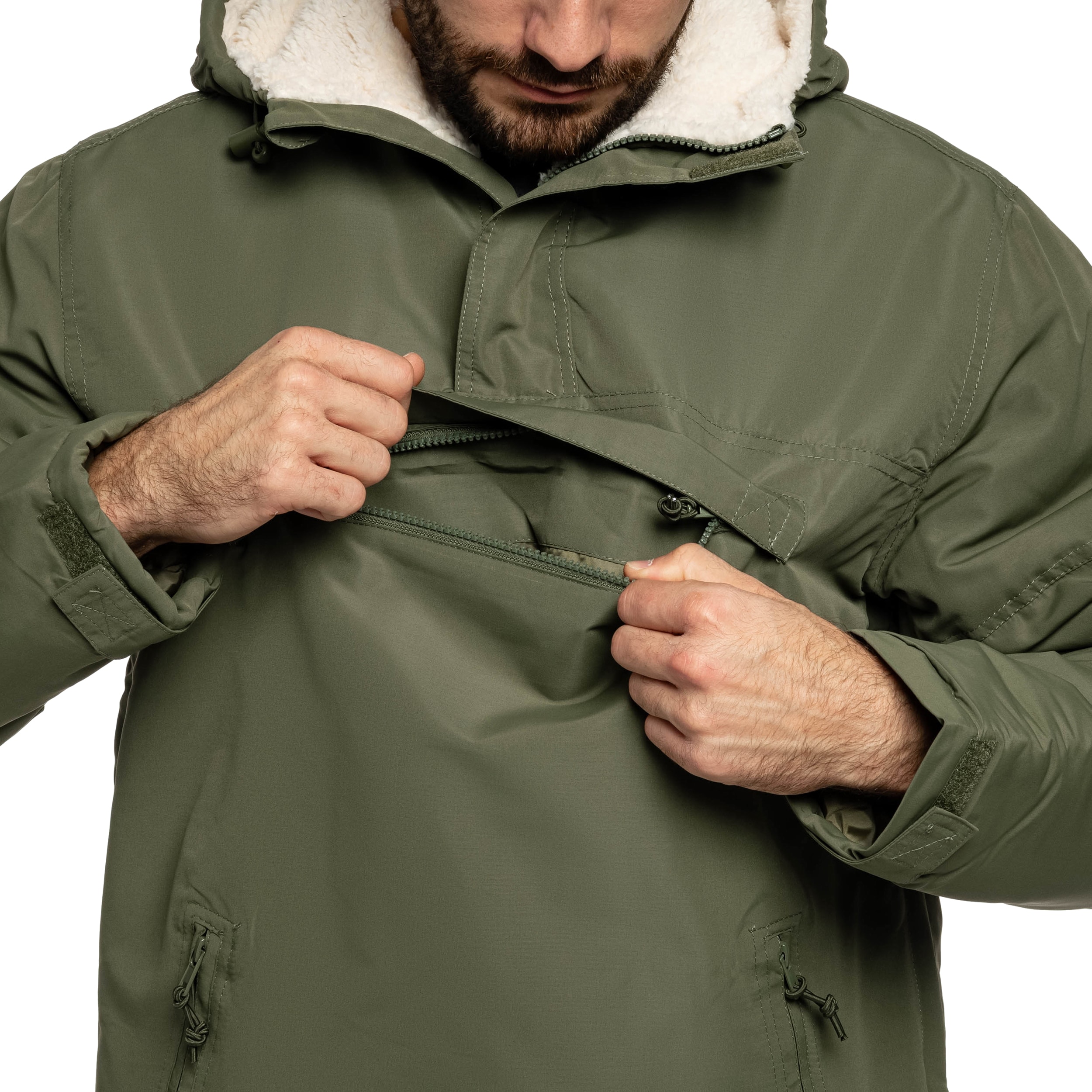 Куртка Brandit Sherpa Windbreaker - Olive