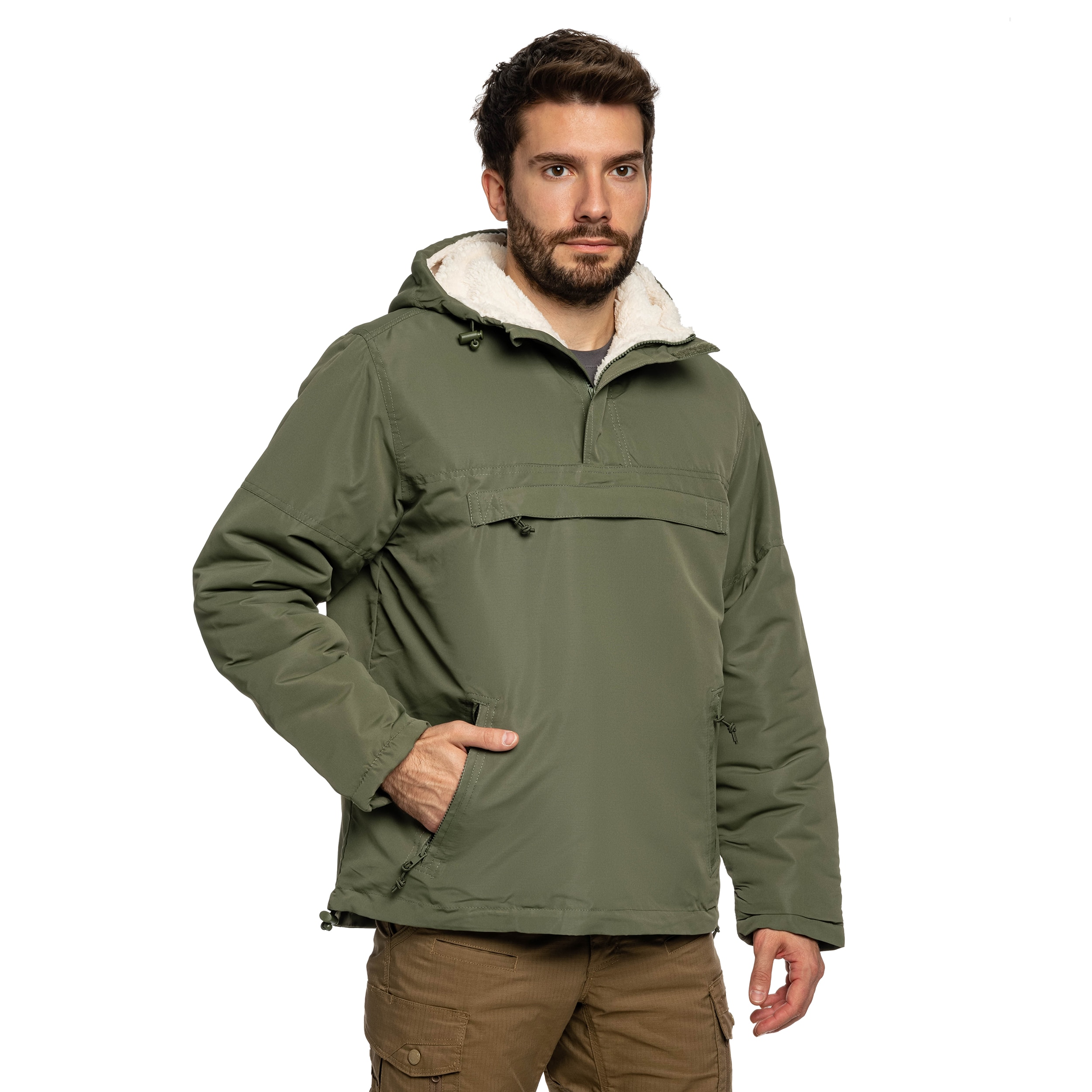 Куртка Brandit Sherpa Windbreaker - Olive