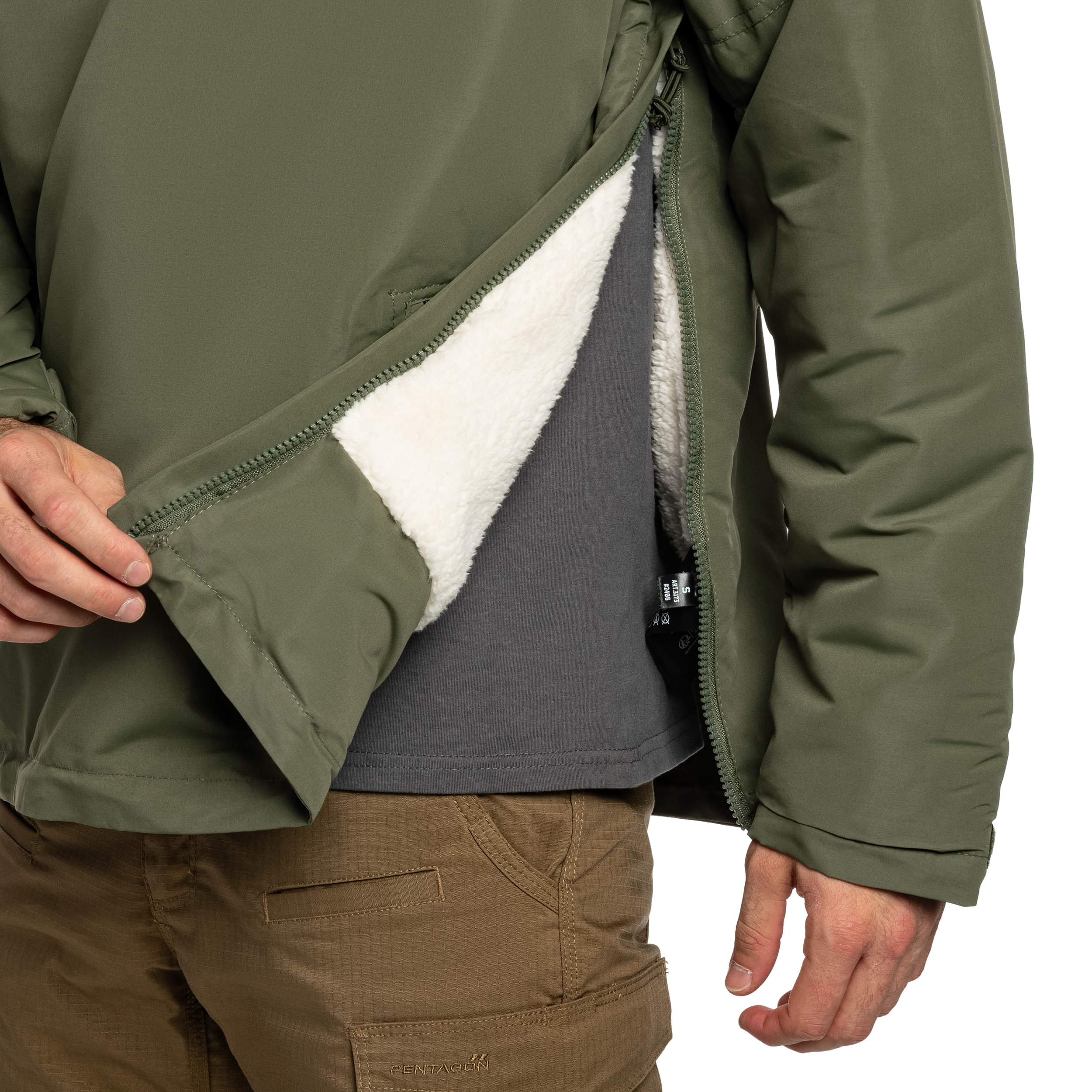Куртка Brandit Sherpa Windbreaker - Olive