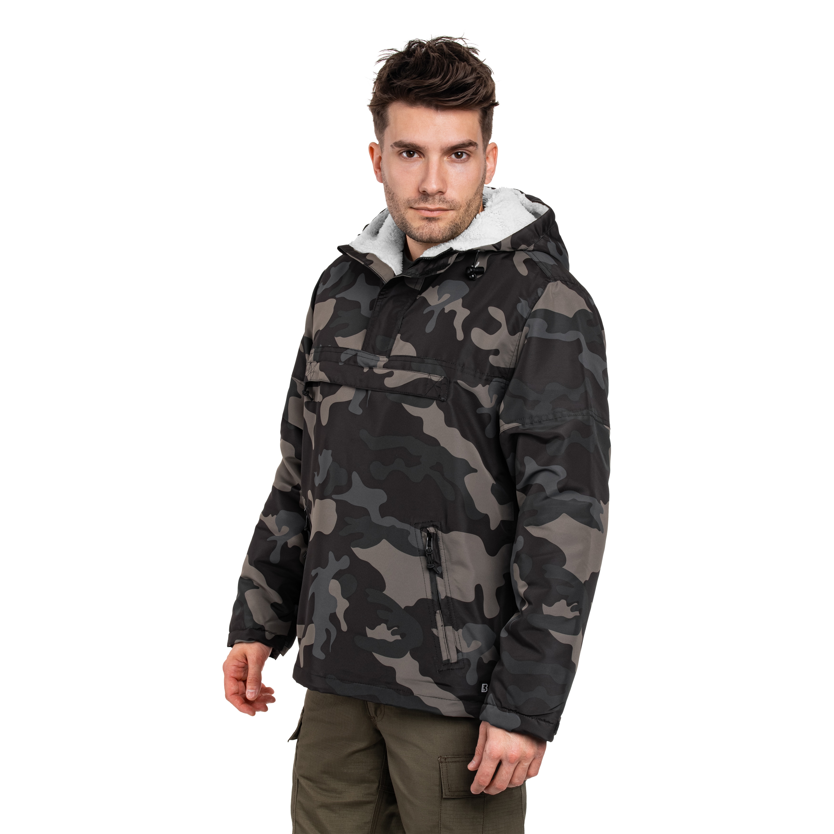 Куртка Brandit Sherpa Windbreaker - Dark Camo